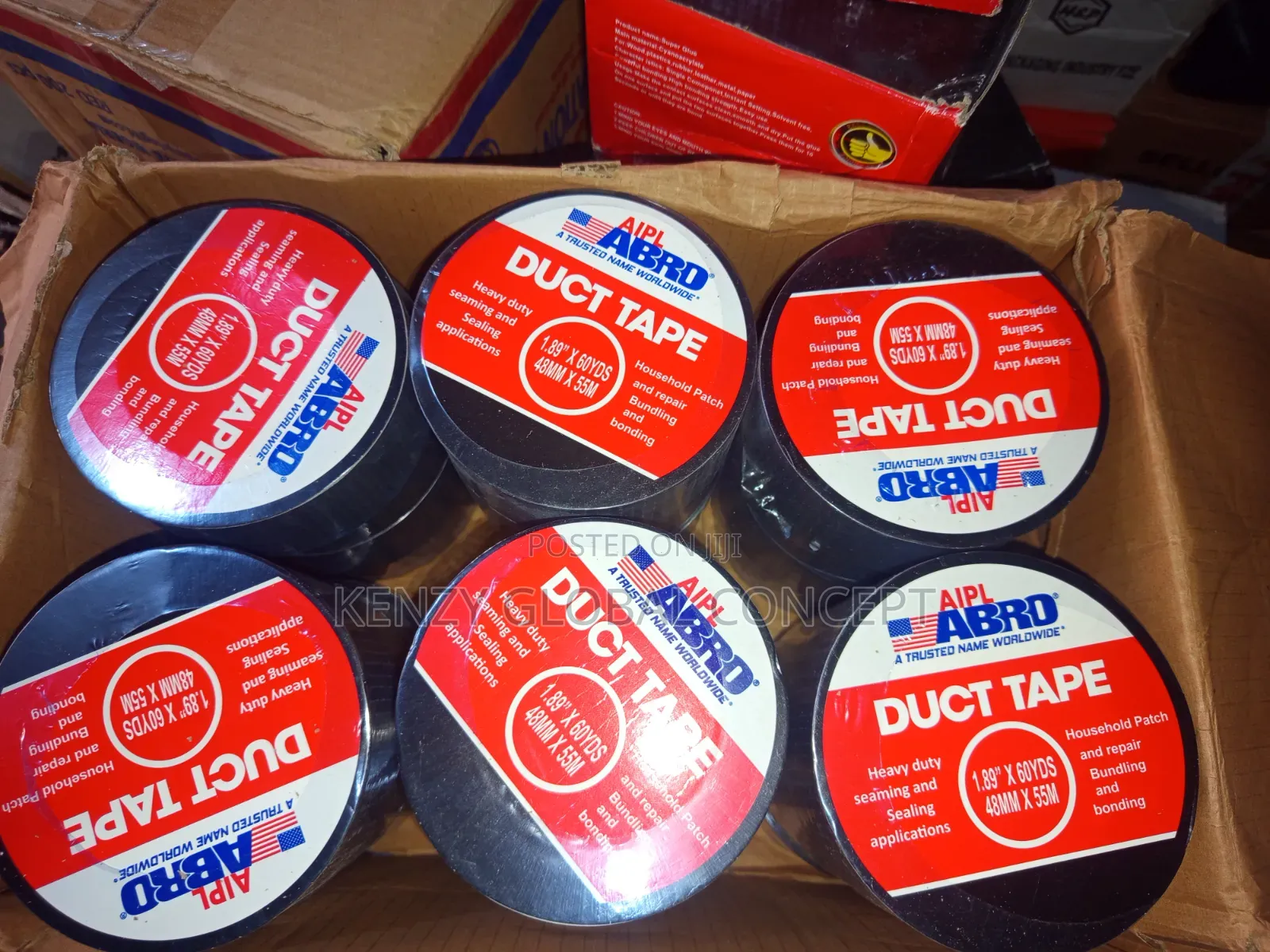 ABRO Duct Tape Carton Price
