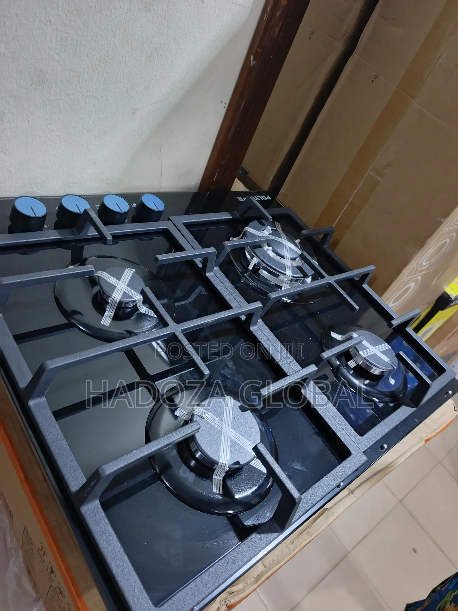 Polystar 4 Burner Gas Hob for Family Cooking – Spacious Burner