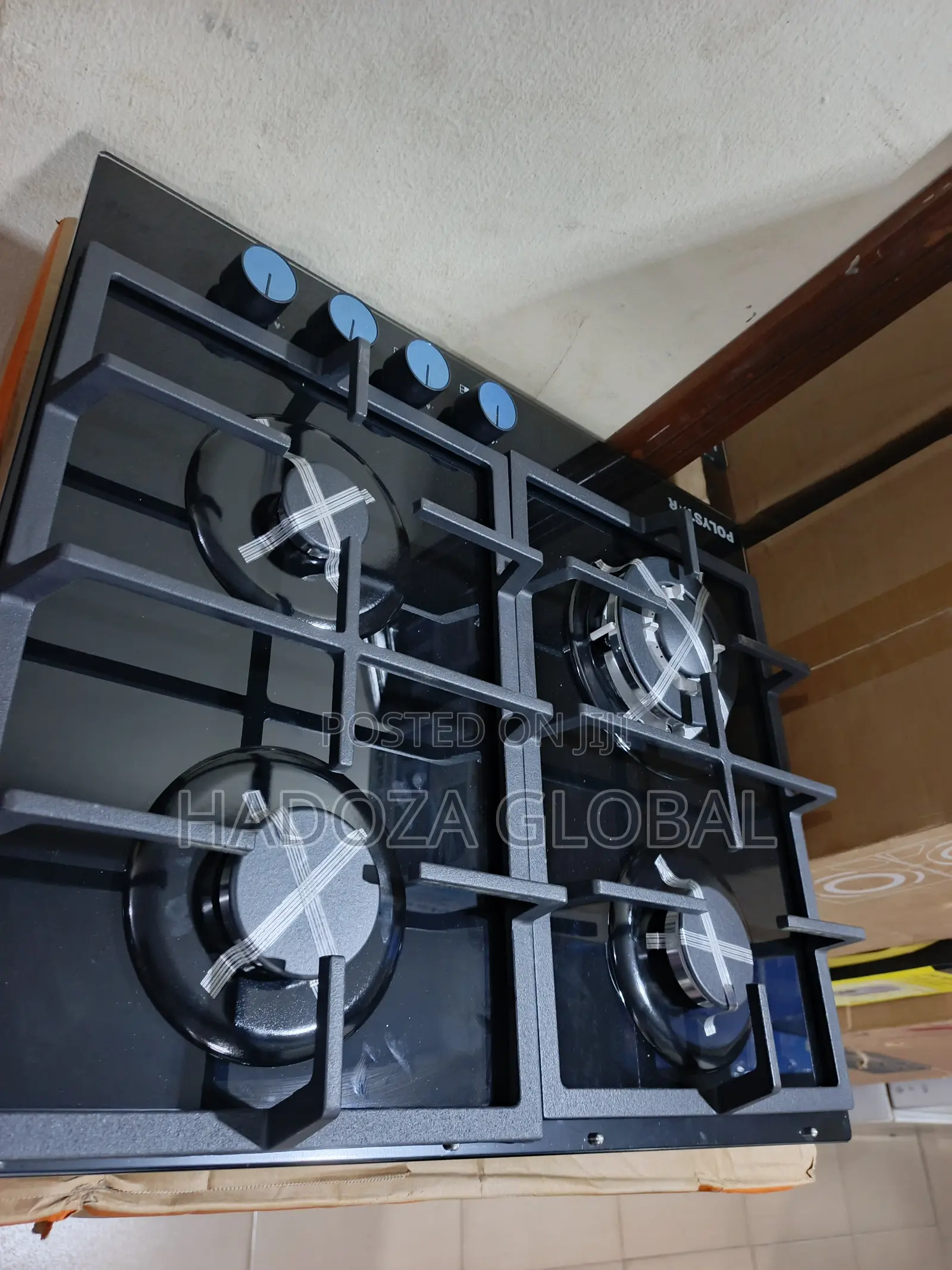 Polystar 4 Burner Gas Hob for Family Cooking – Spacious Burner