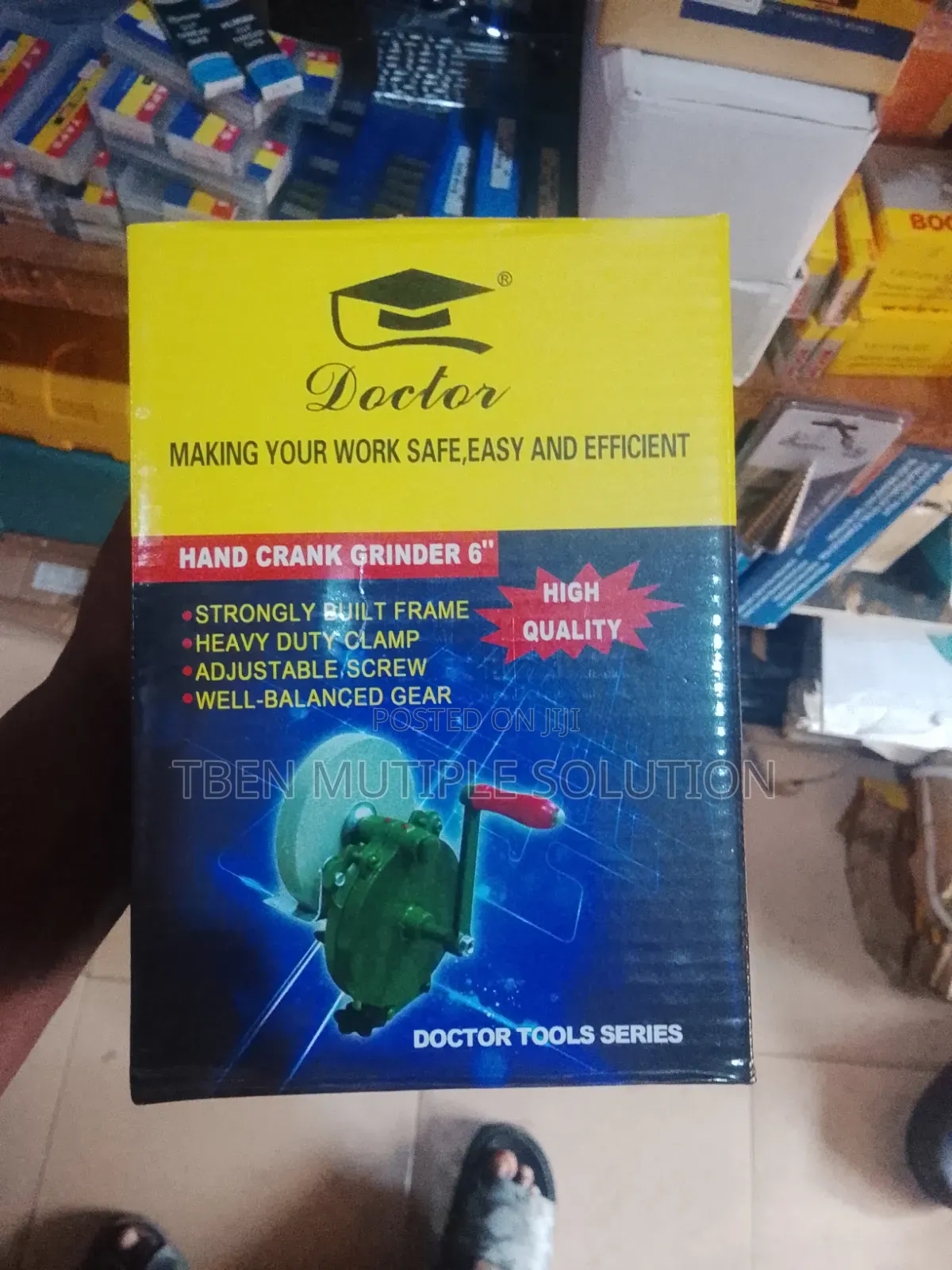 Doctor Tools 6-Inch Hand Crank Grinder