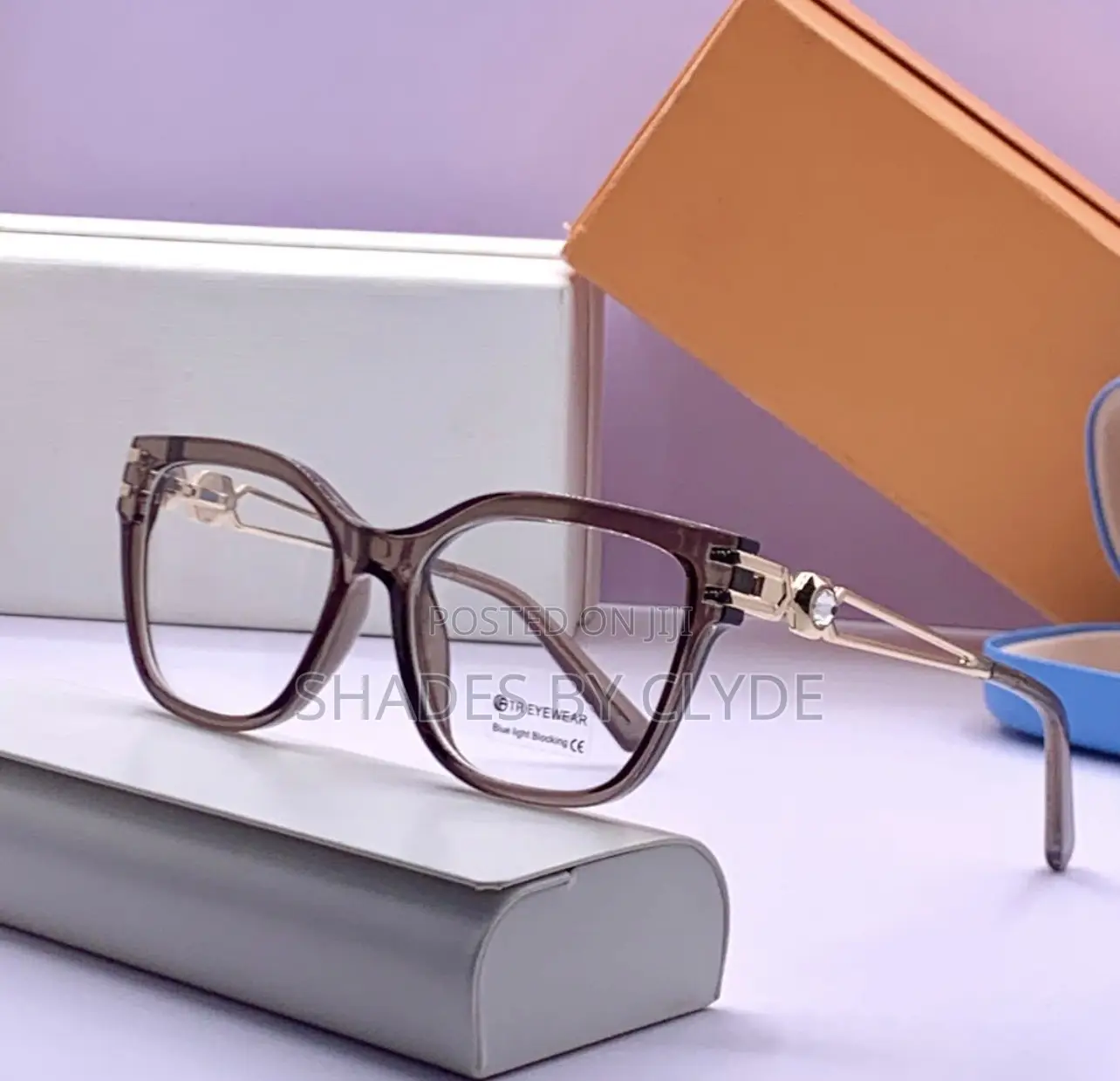 Elegant Cat-Eye Eyeglasses - Gradient Lens Blue Light Blocking