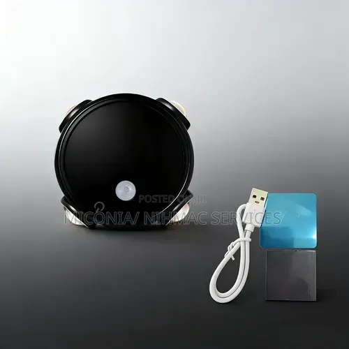 USB-rechargeable Round LED Motion-Sensor Night Light