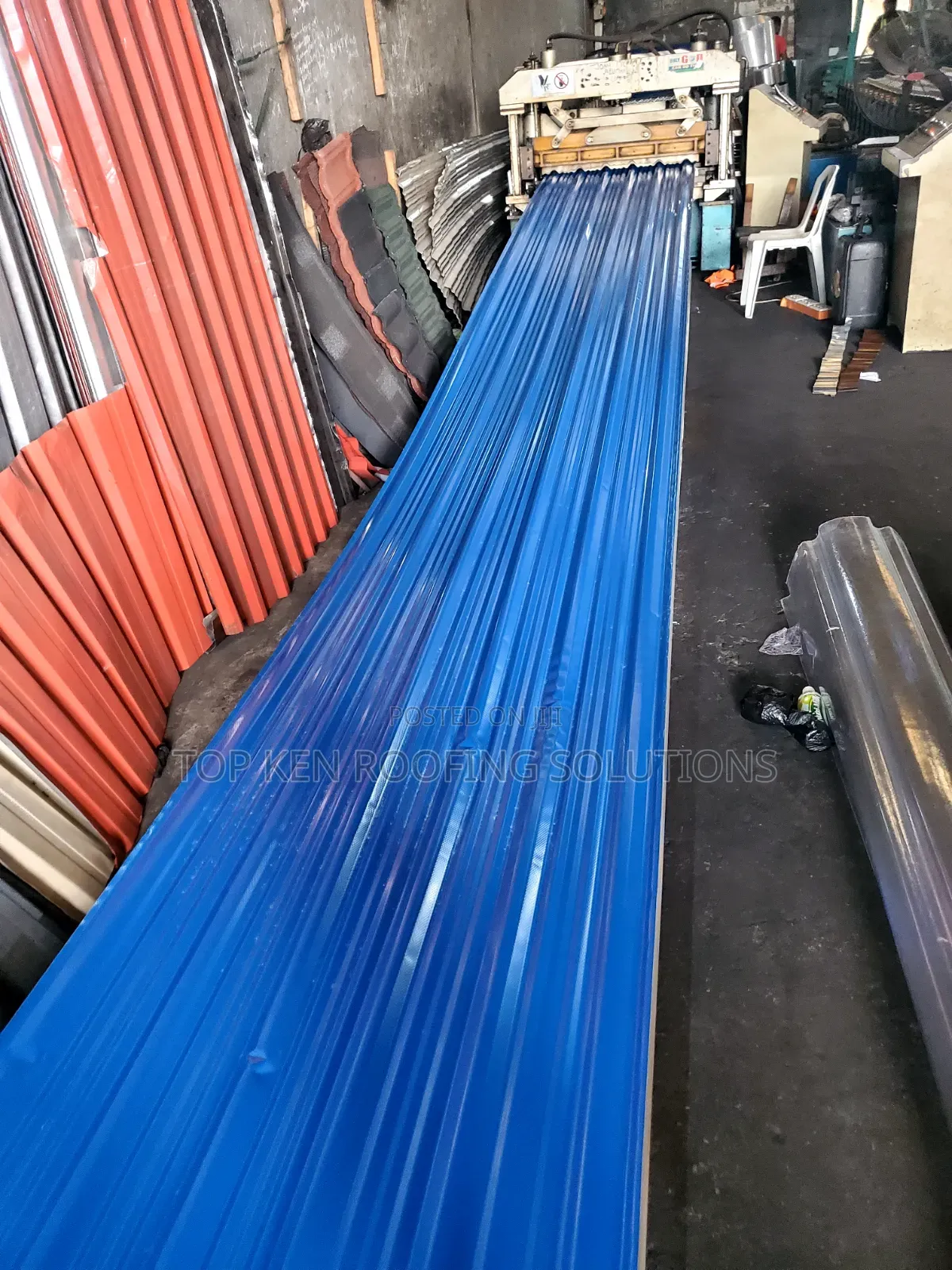 0.58mm Deep Blue Oven Baked