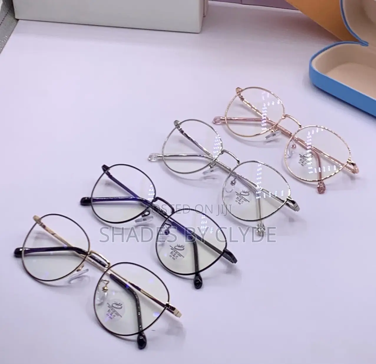 Sleek Lightweight Round Eyeglasses - Gold, Silver Rose Gold!