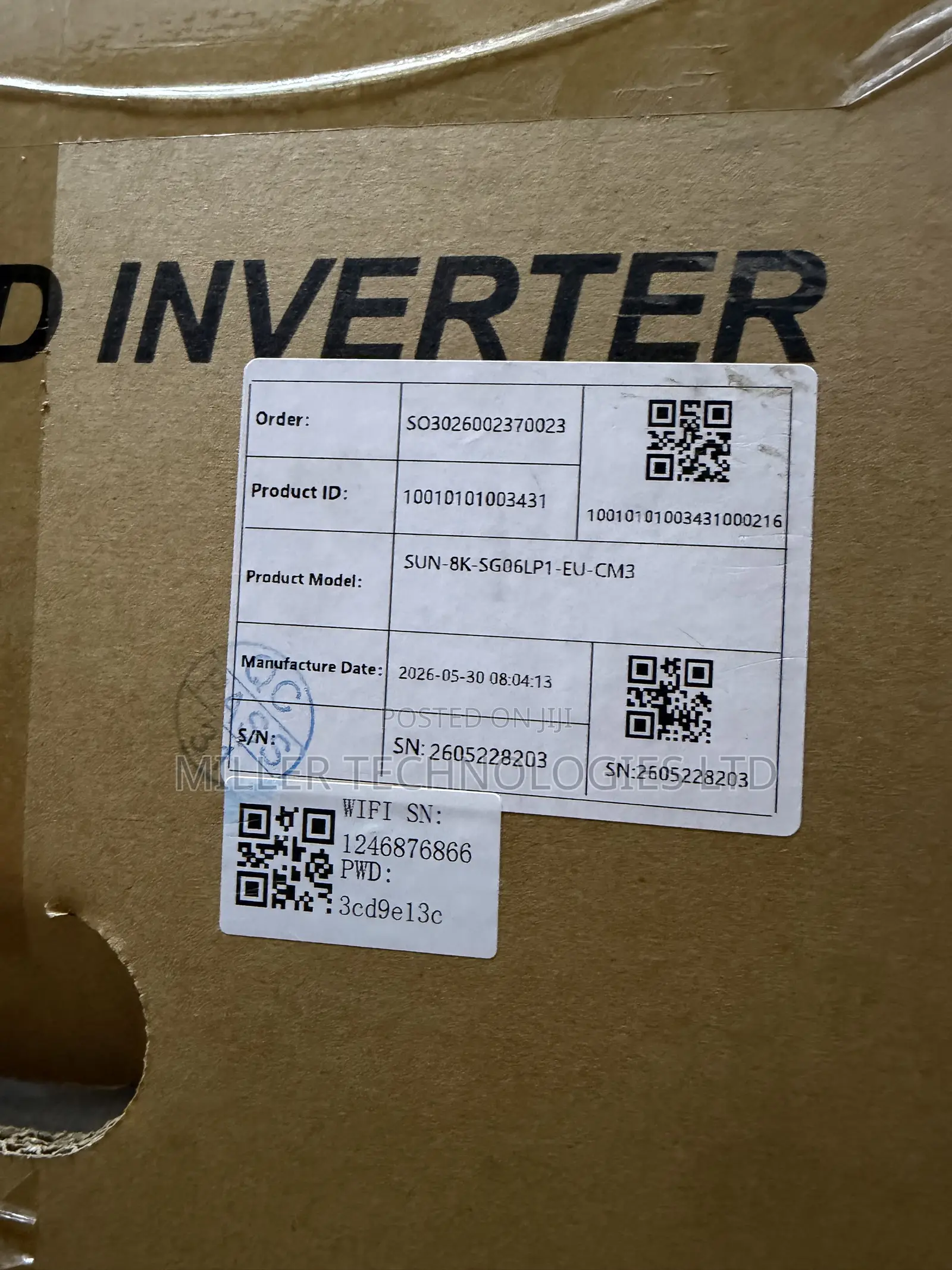 Original Deye SUN--SG06LP1-EU-CM3 8kVA Hybrid Inverter