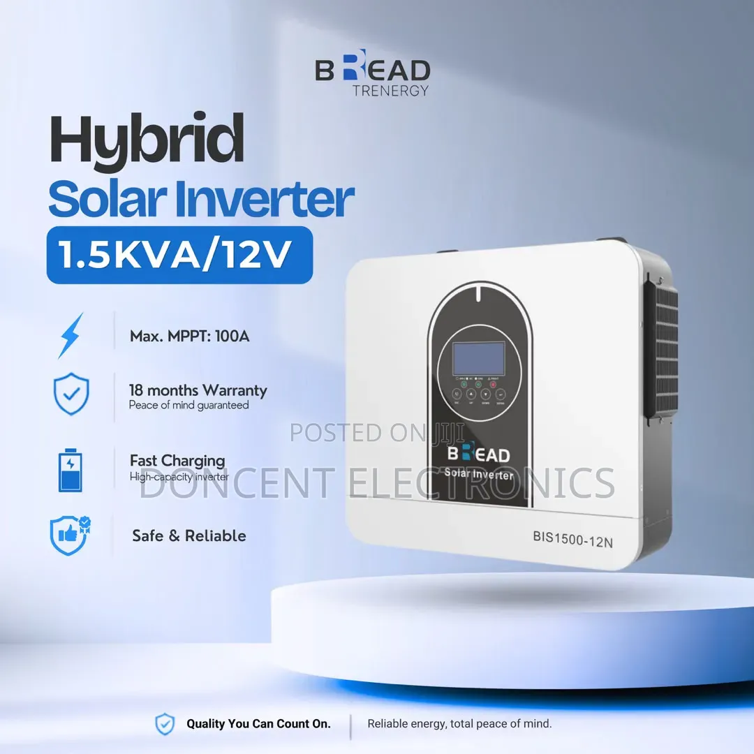 Bread 1.5kva 12v Hybrid Inverter - 100A Mppt!