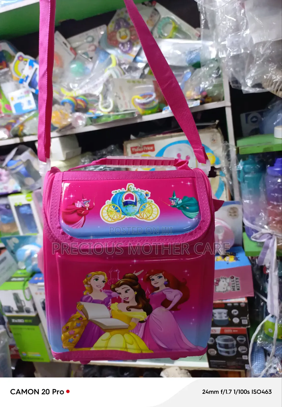 Quality Princes Characters Box Back Bag Lunch Bag for Age 4-12 Years