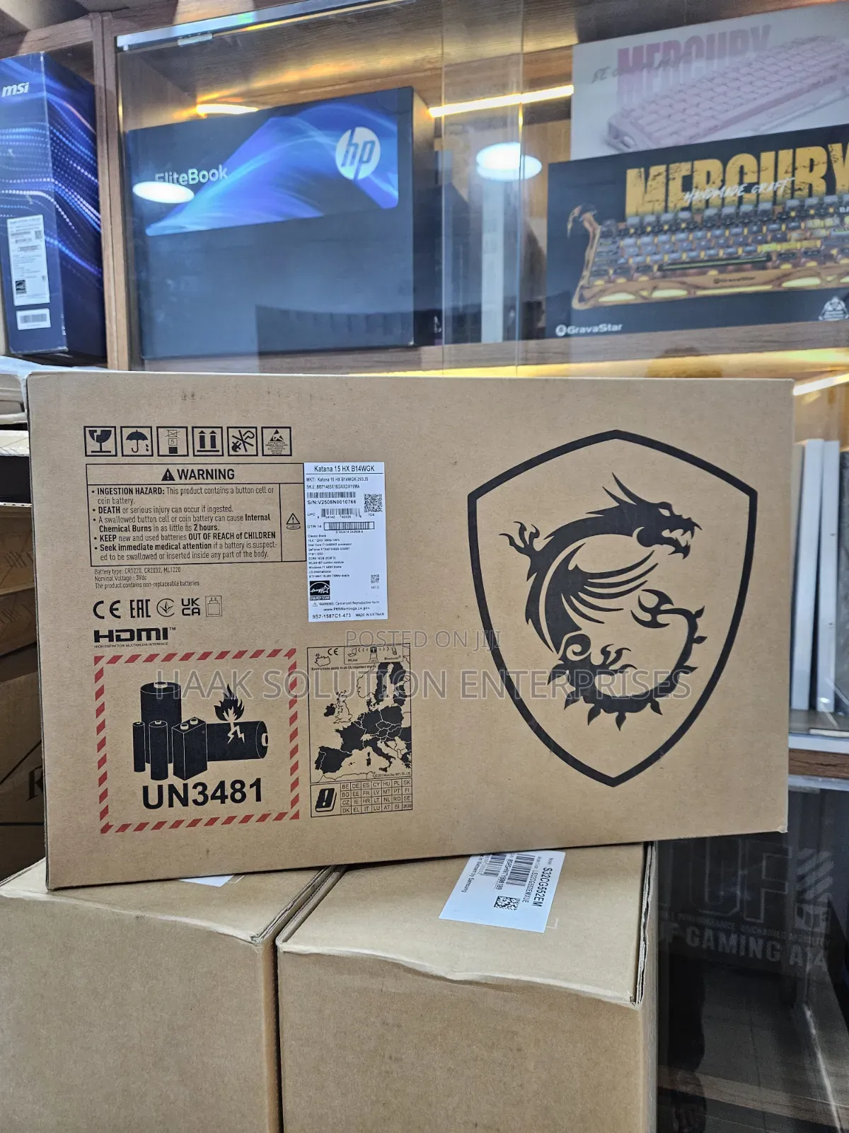 New Laptop MSI Katana 15 16GB Intel Core i7 SSD 1T