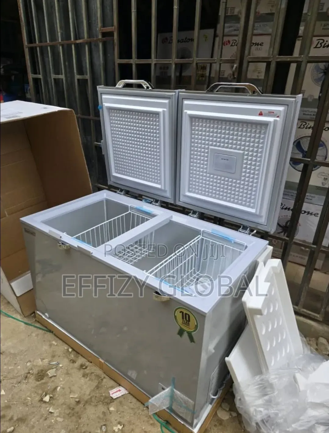 Scanfrost 400l Inverter Double Door Chest Freezer