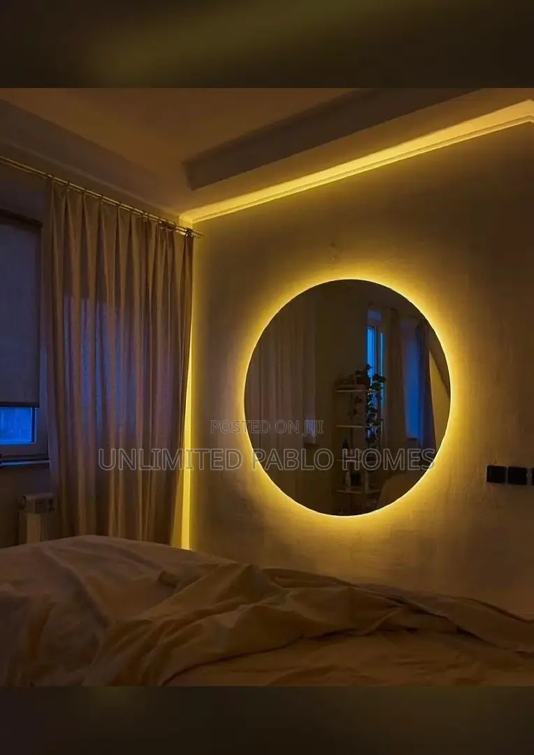 Round LED Back Lit Wall Mirror