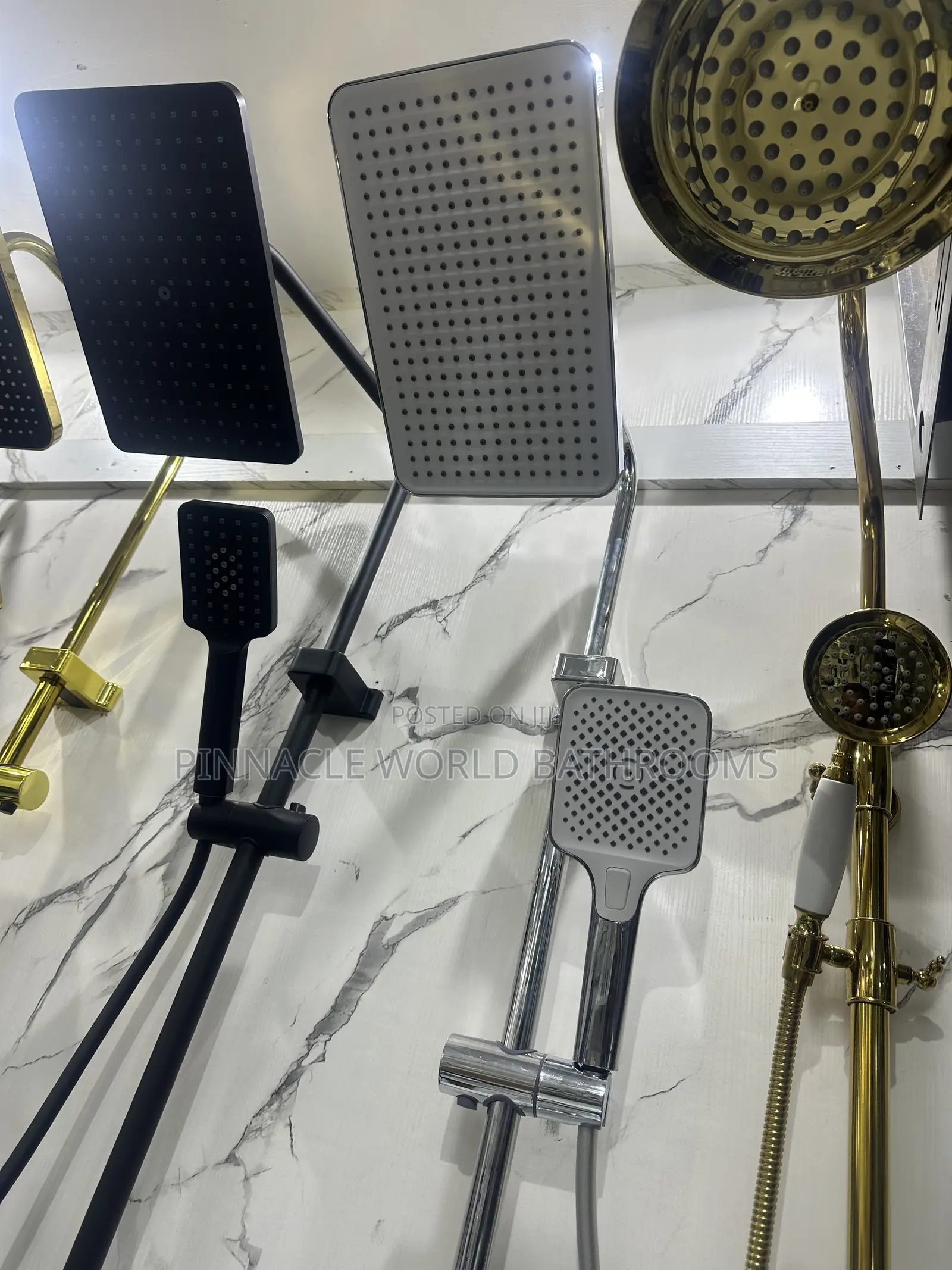 Executive Engalnd Stainless Pinnacleworld Standing Shower Set
