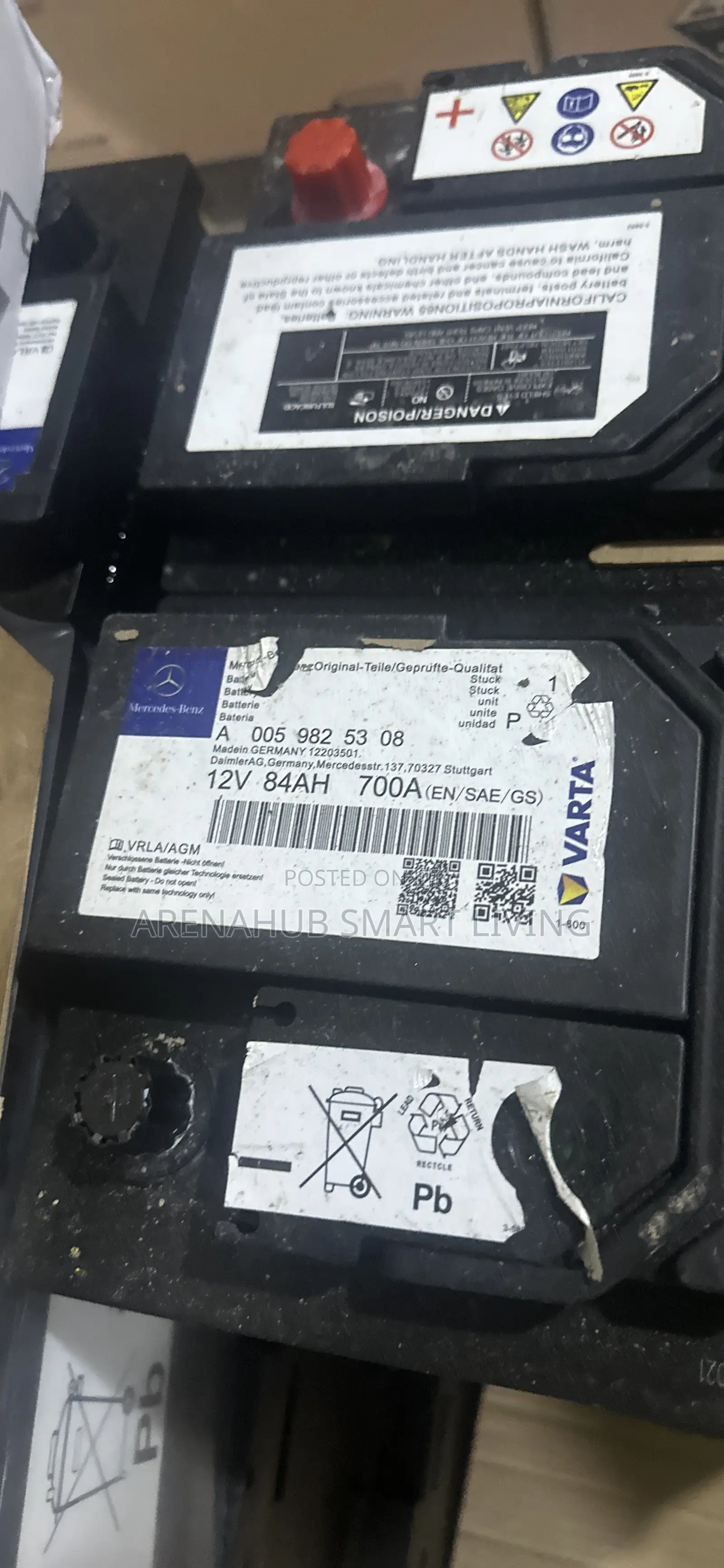 Mercedes Benz Original Star Battery 12V 84Ah – 005 982 53 08