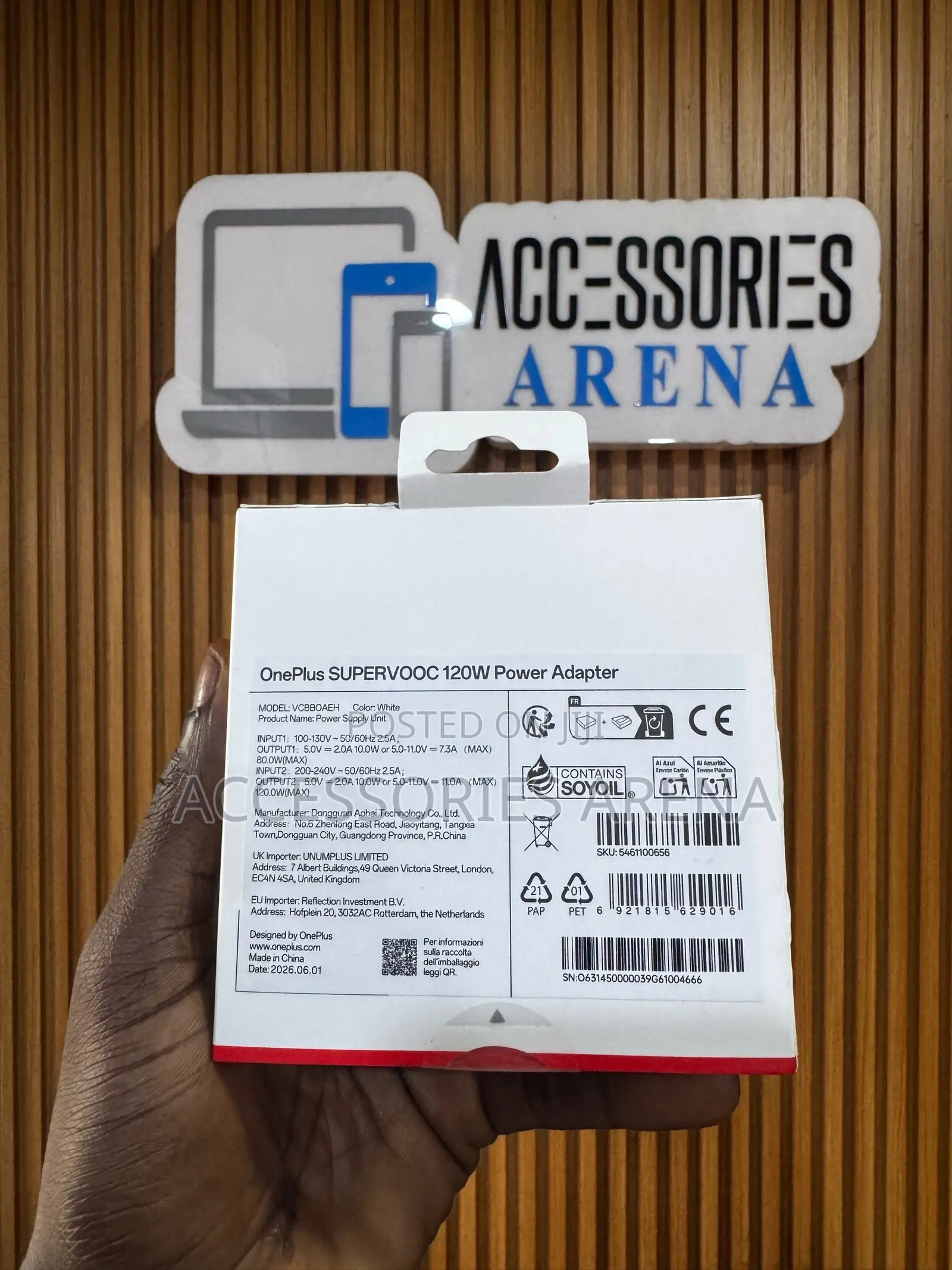 Original OnePlus 120W SUPERVOOC Fast Charger Adapter