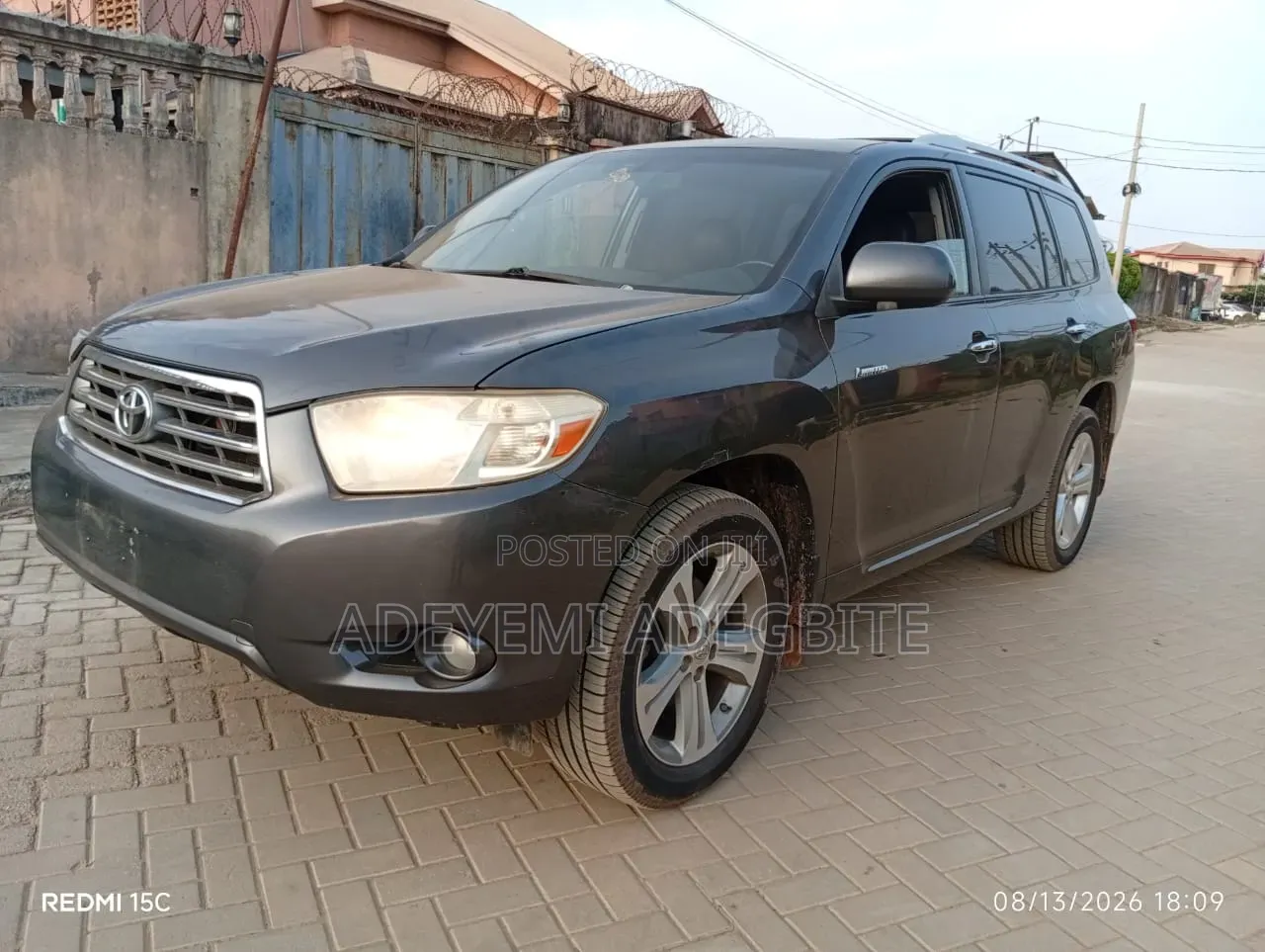Toyota Highlander 2010 Gray