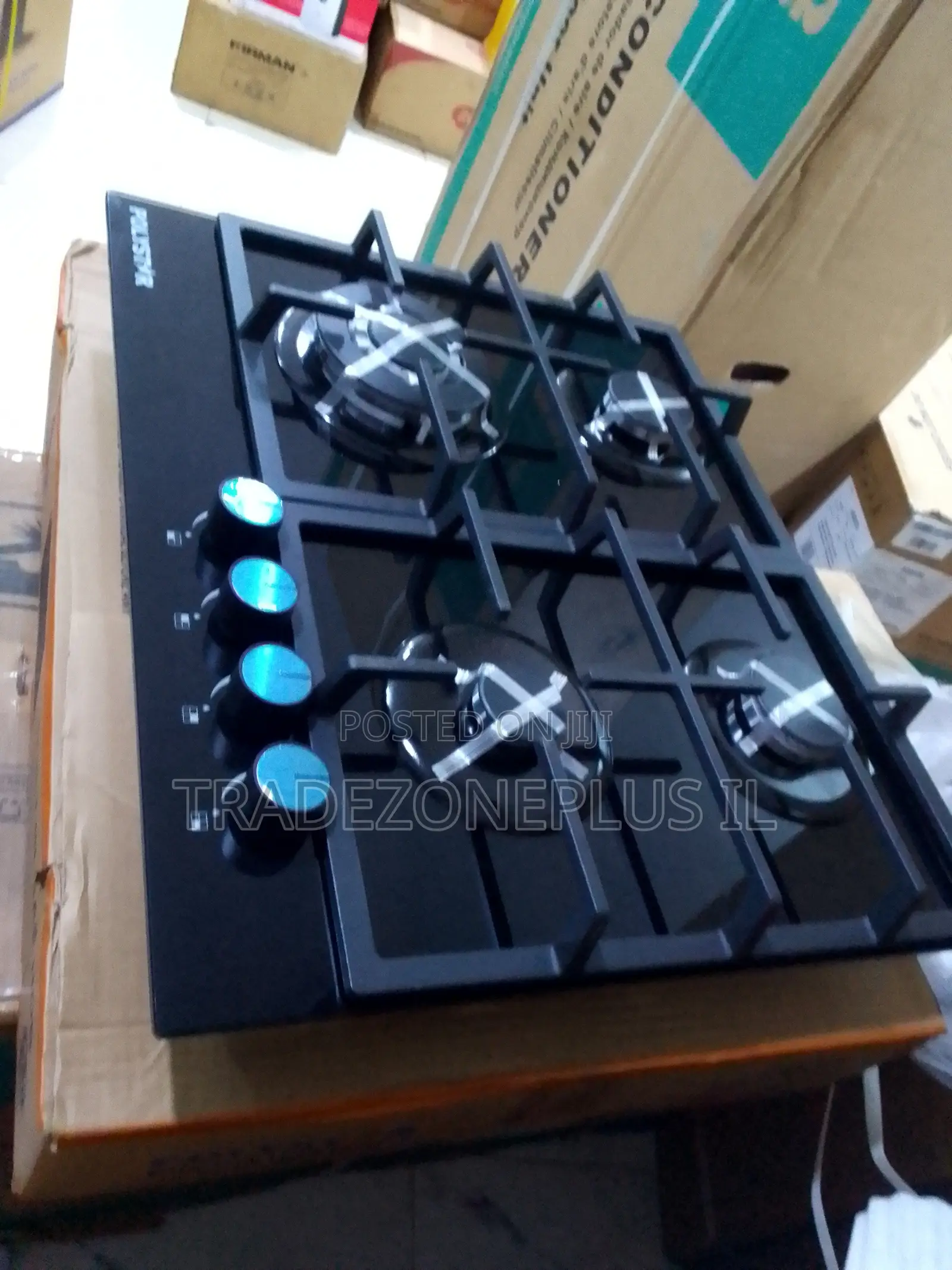 The Polystar Gas Hob Offers Four Burners in a Sleek and Space-Saving B
