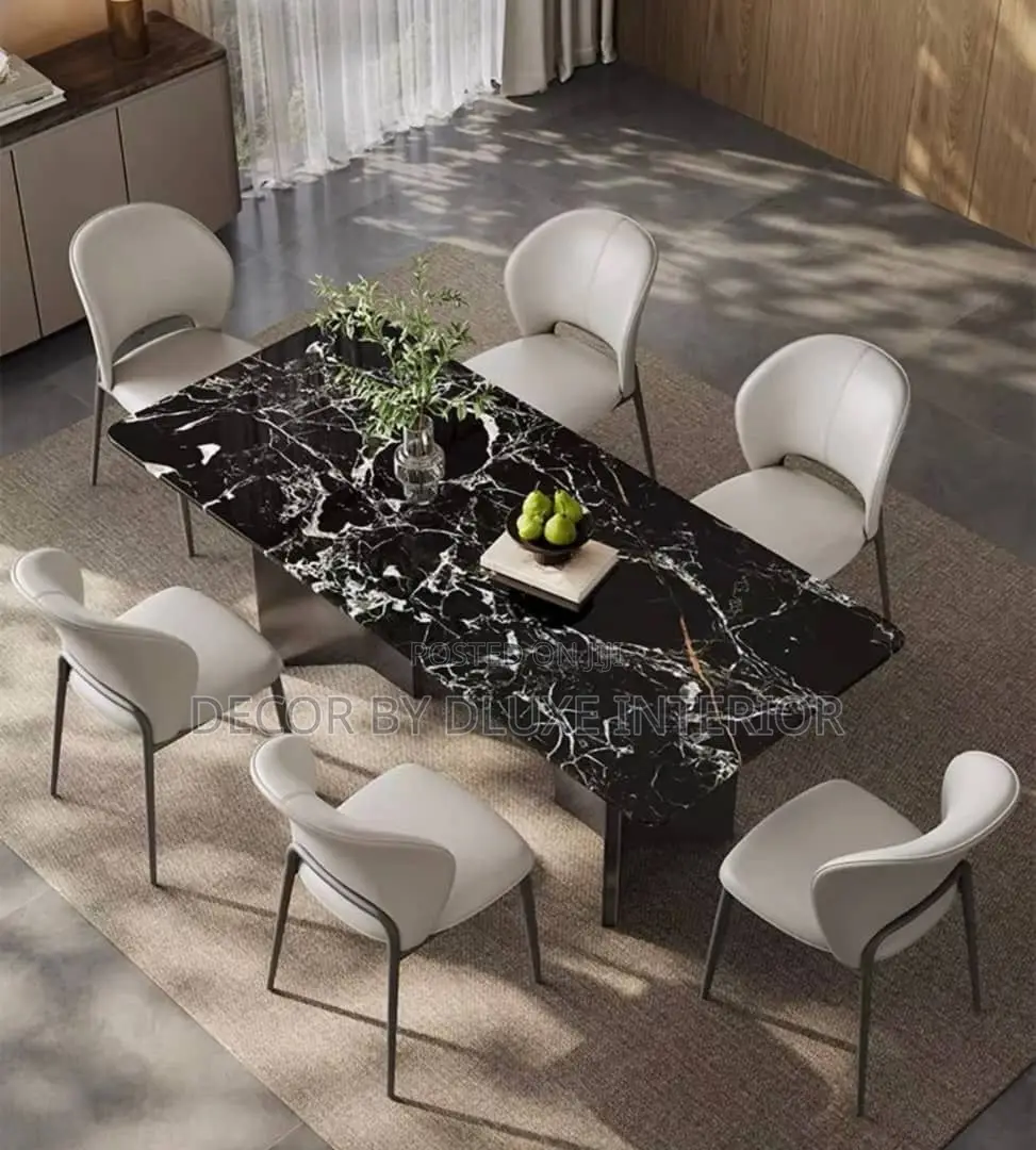 High-End Luxury 6-Seater Dining Set