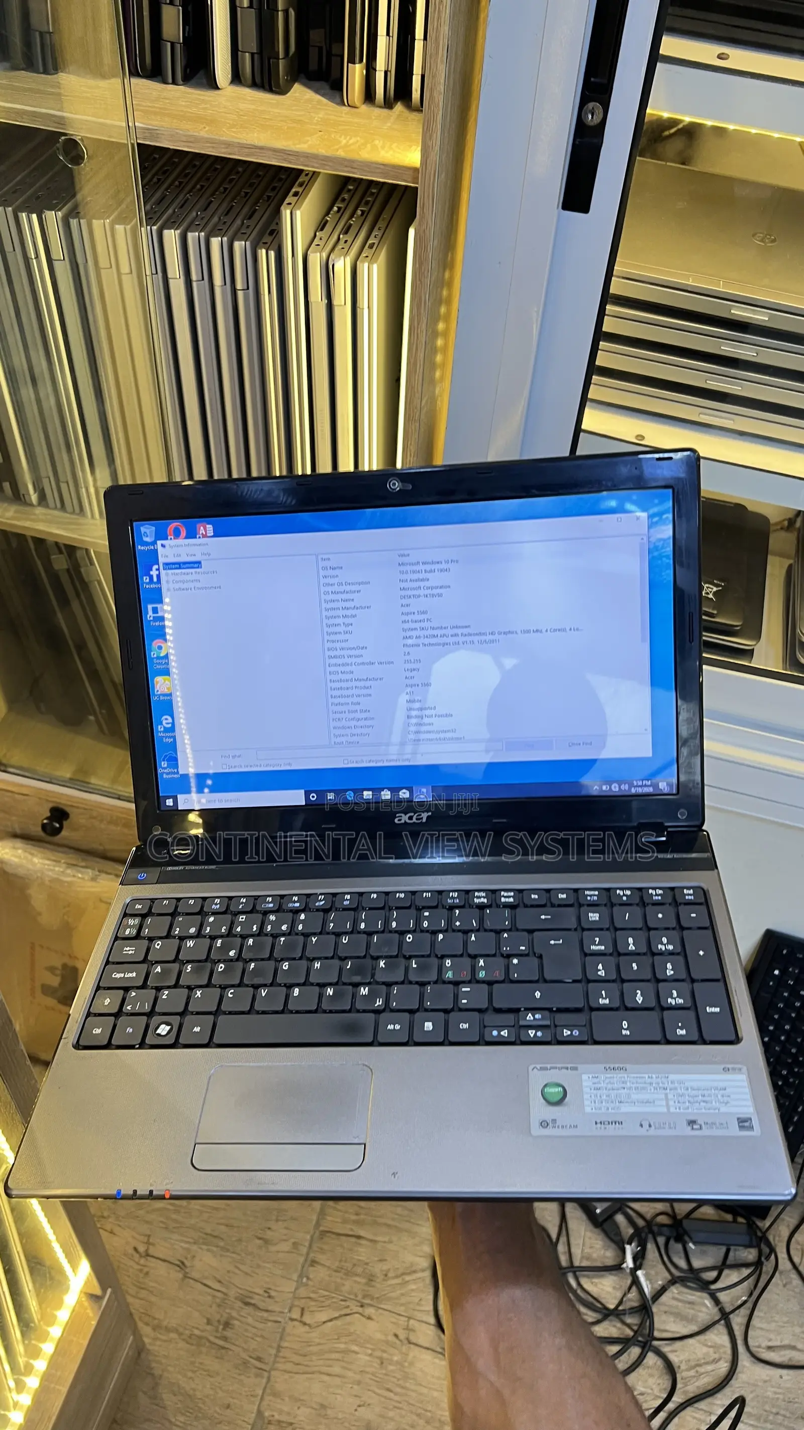Laptop Acer Aspire 5560 8GB AMD A6 HDD 320GB