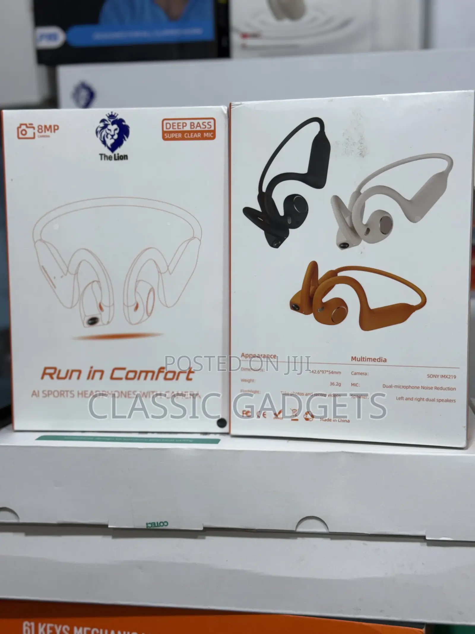 Smart Ai Sports Headset With 8mp Camera and Noise Cancellation Mic