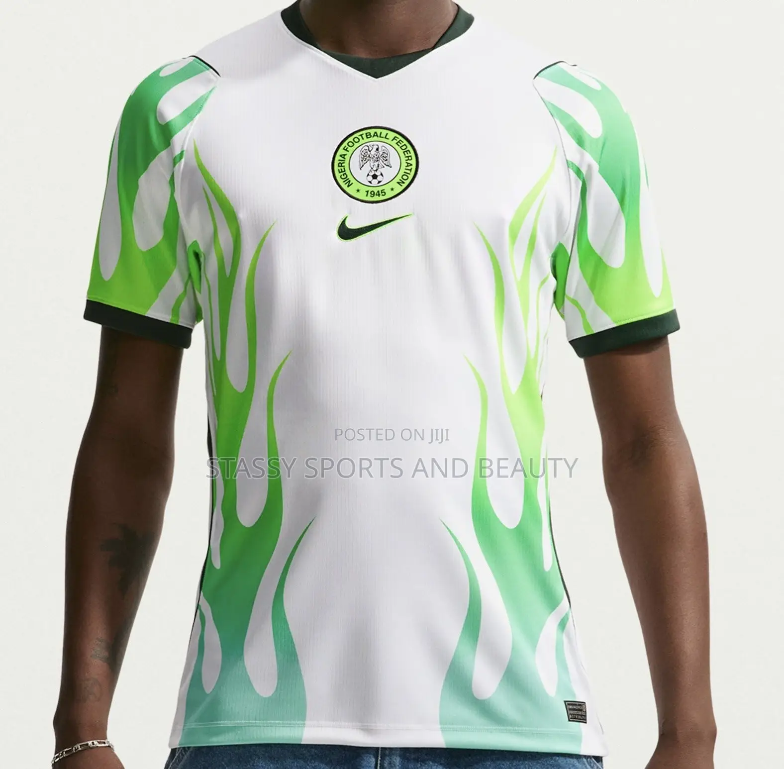 New Season Nigeria Jersey for Casual Wear (White)