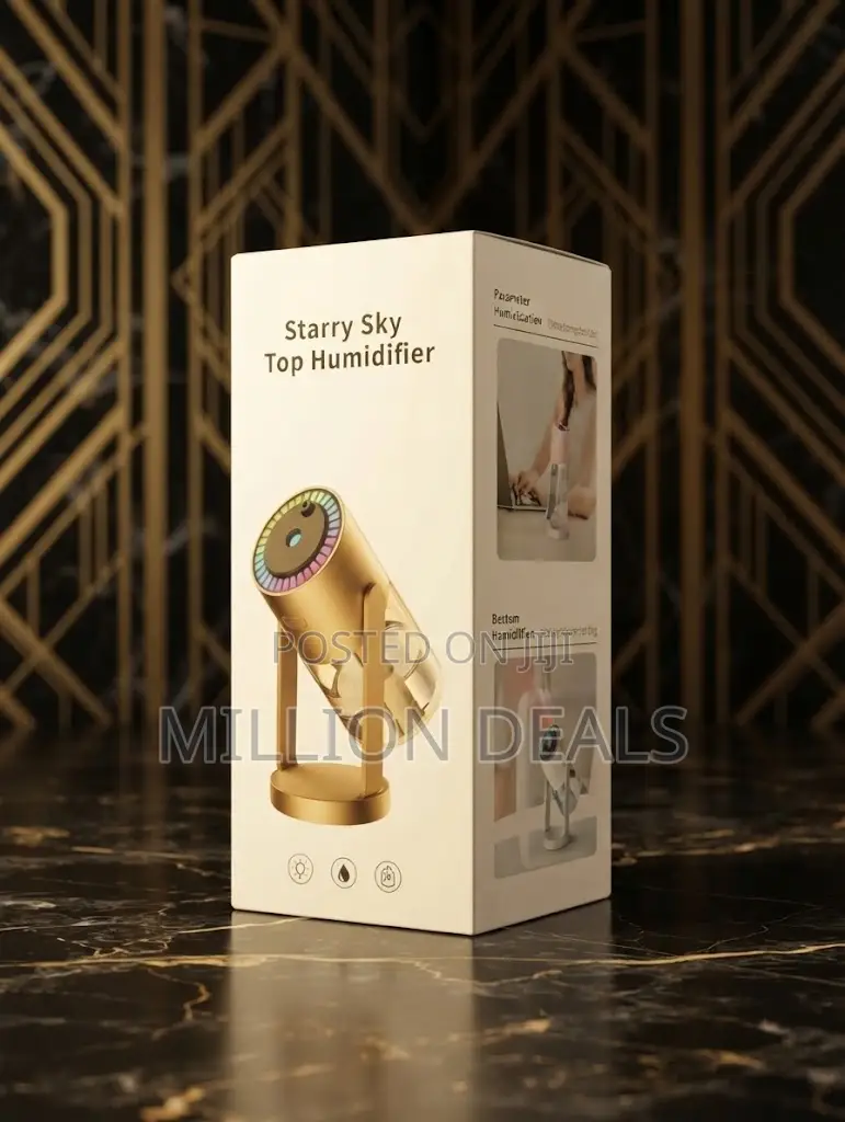 280ml Star Projection Light Humidifier Color: Rotating White
