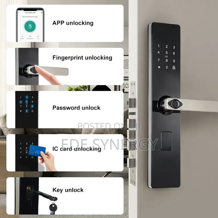 Home Apartment Tuya App Smart Door Lock Smart Keyless Room Lock