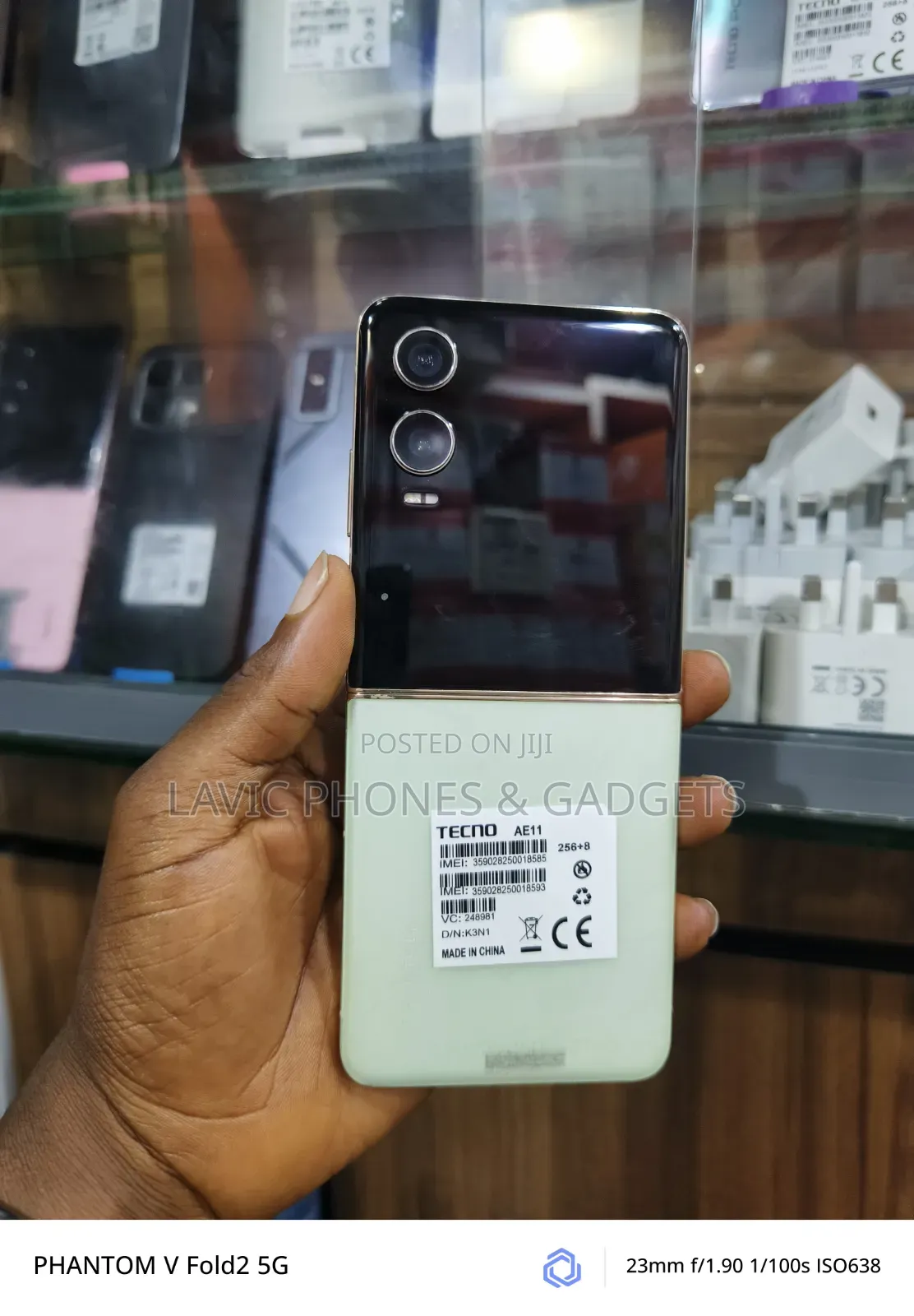 New Tecno Phantom V Flip2 5G 256 GB Green