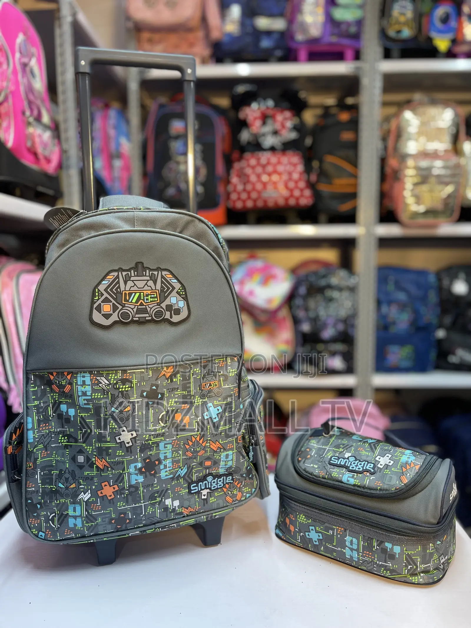 Smiggle School Trolley Bag With Matching Lunch Box