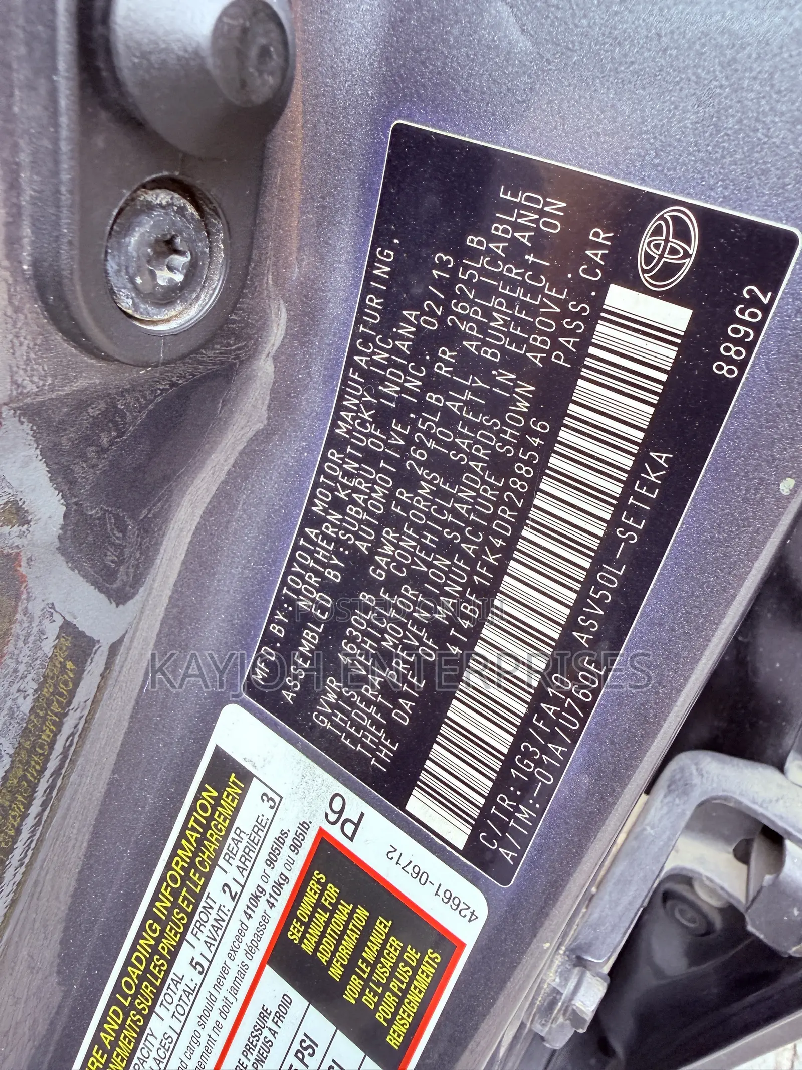 Toyota Camry LE 4dr Sedan (2.5L 4cyl 6A) 2013 Gray