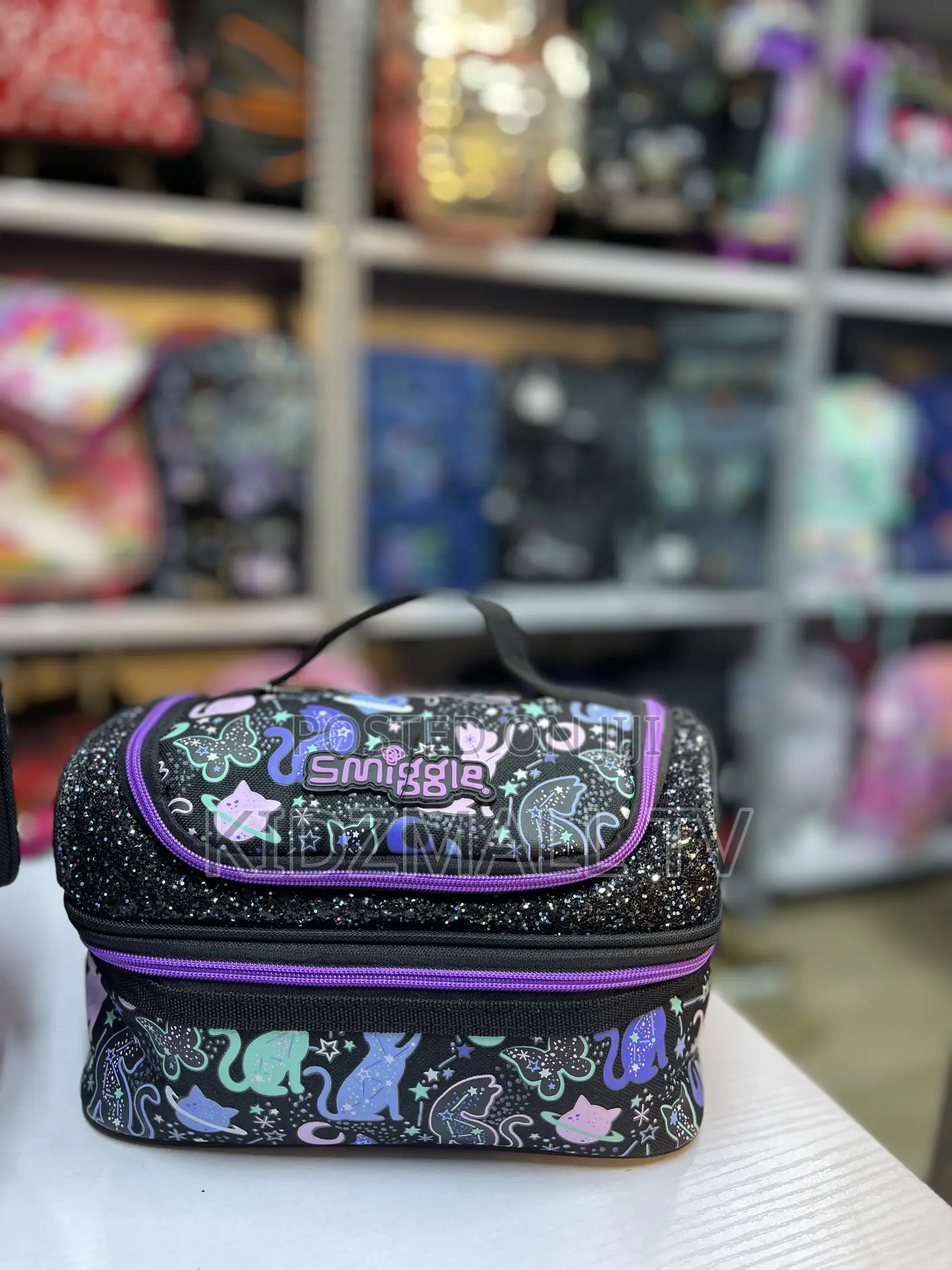 Smiggle Kids School Trolley Backpack Matching Lunch Box