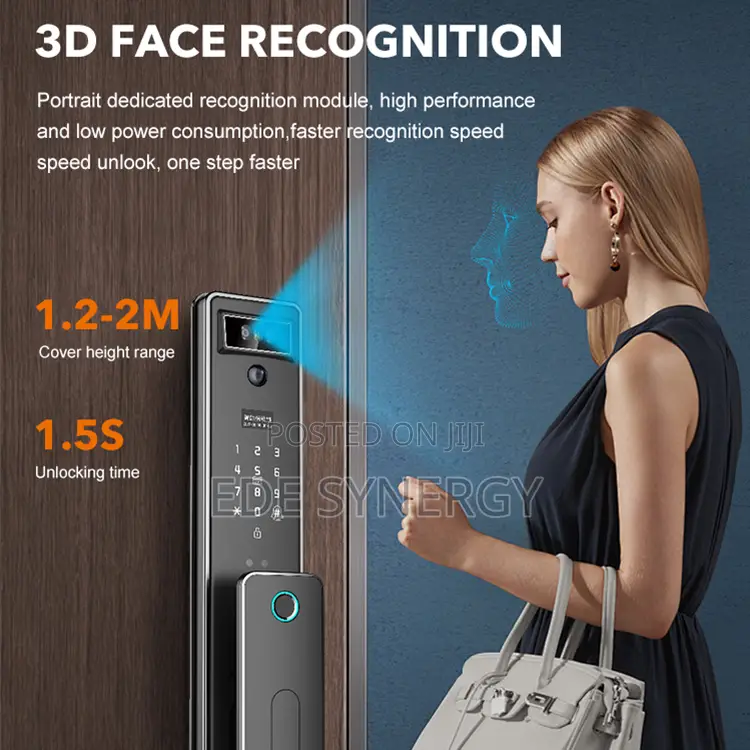 Intelligent Home Door Lock With Camera Face Recognition Tuya Wifi APP