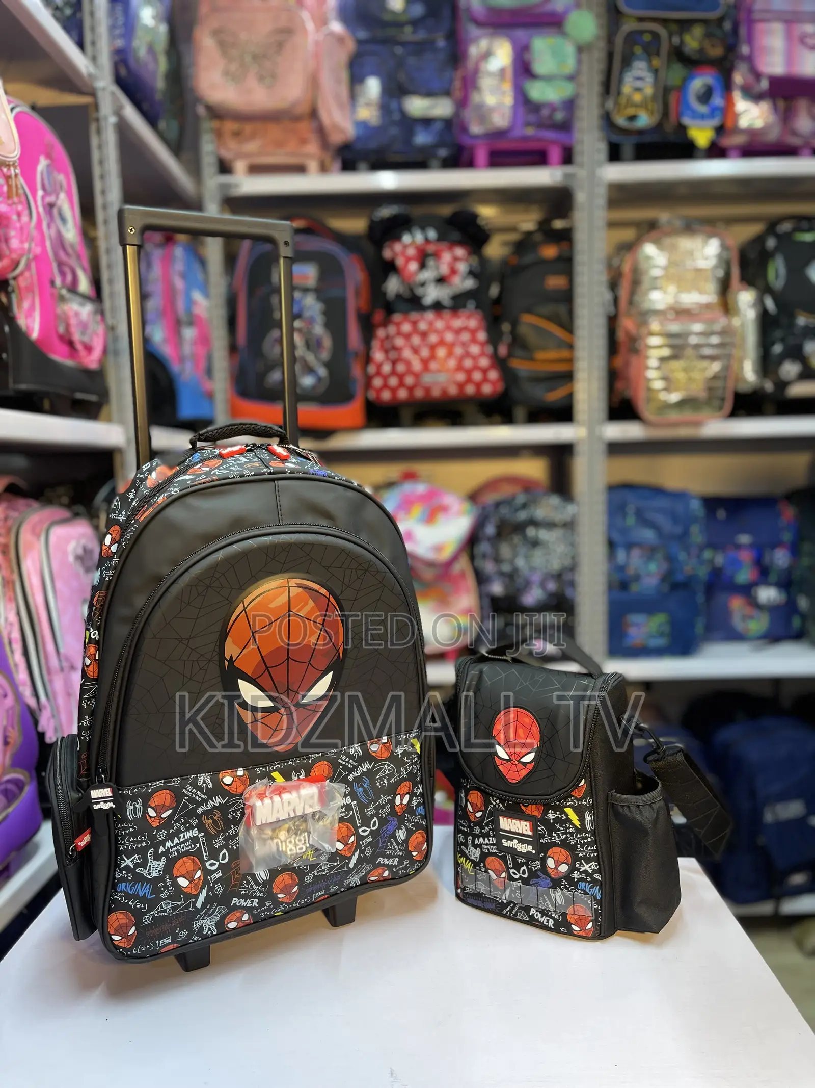 Smiggle X Marvel Spider-Man School Trolley Bag Set