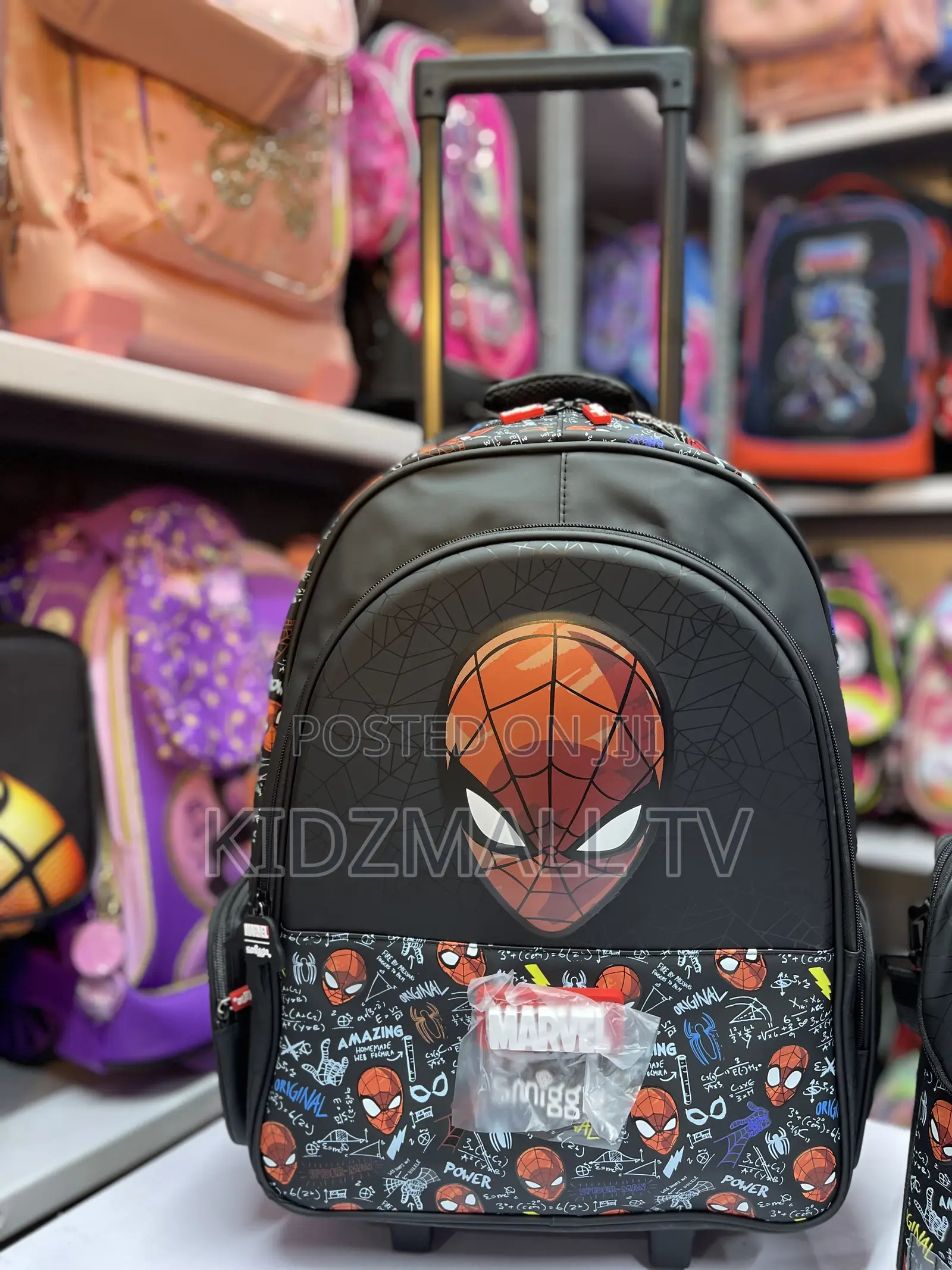 Smiggle X Marvel Spider-Man School Trolley Bag Set