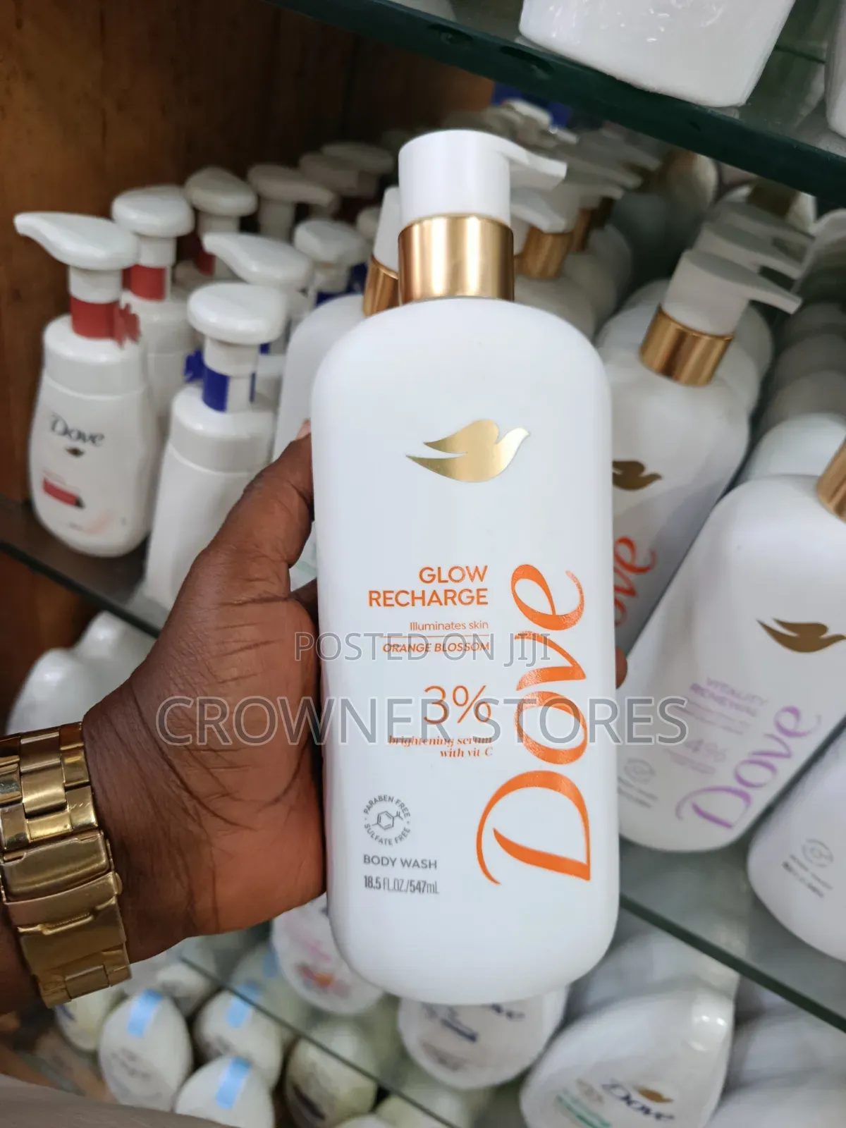 Dove Glow Recharge Body Wash With Brightening Vitamin C, 547ml