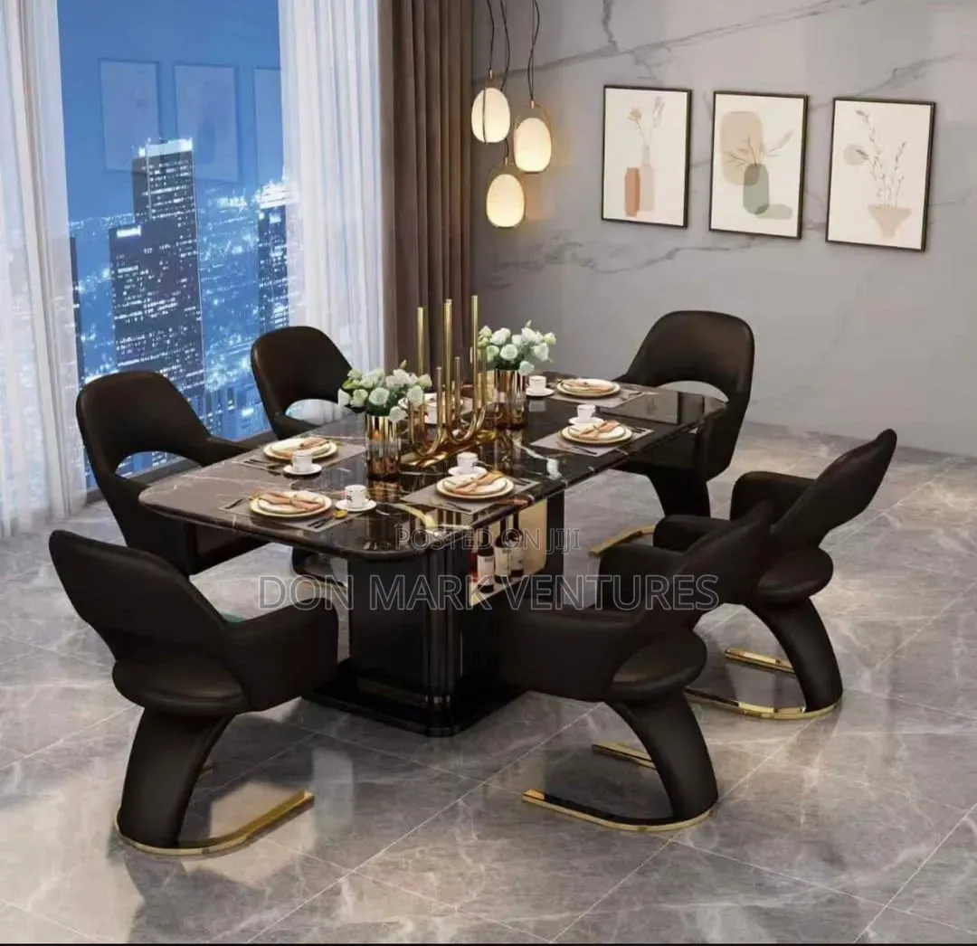 Dining Set of 6seaters With Marble Top