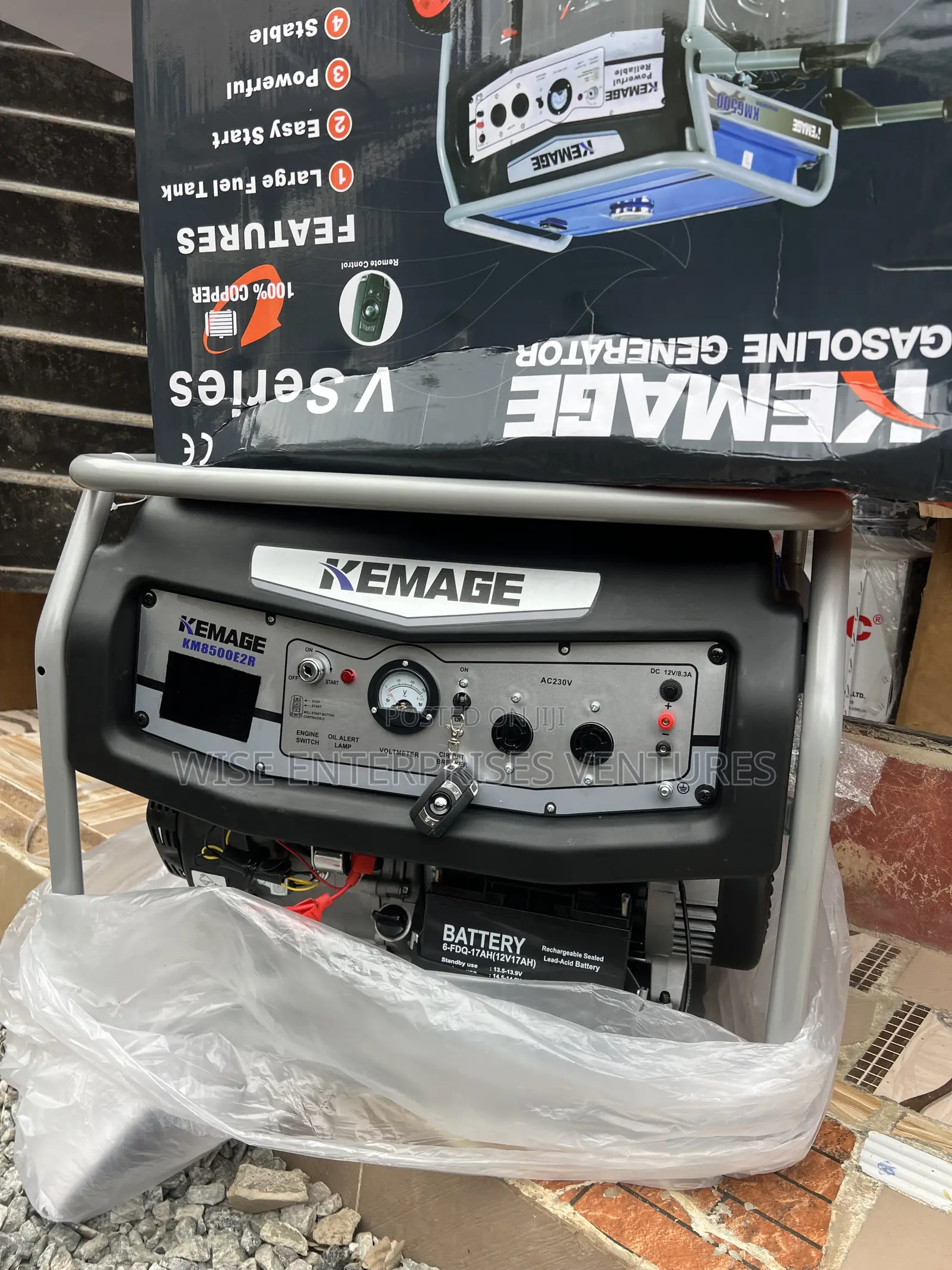 KEMAGE KM8500E2R Generator Remote Control 7.5kva 100% Copper Coil