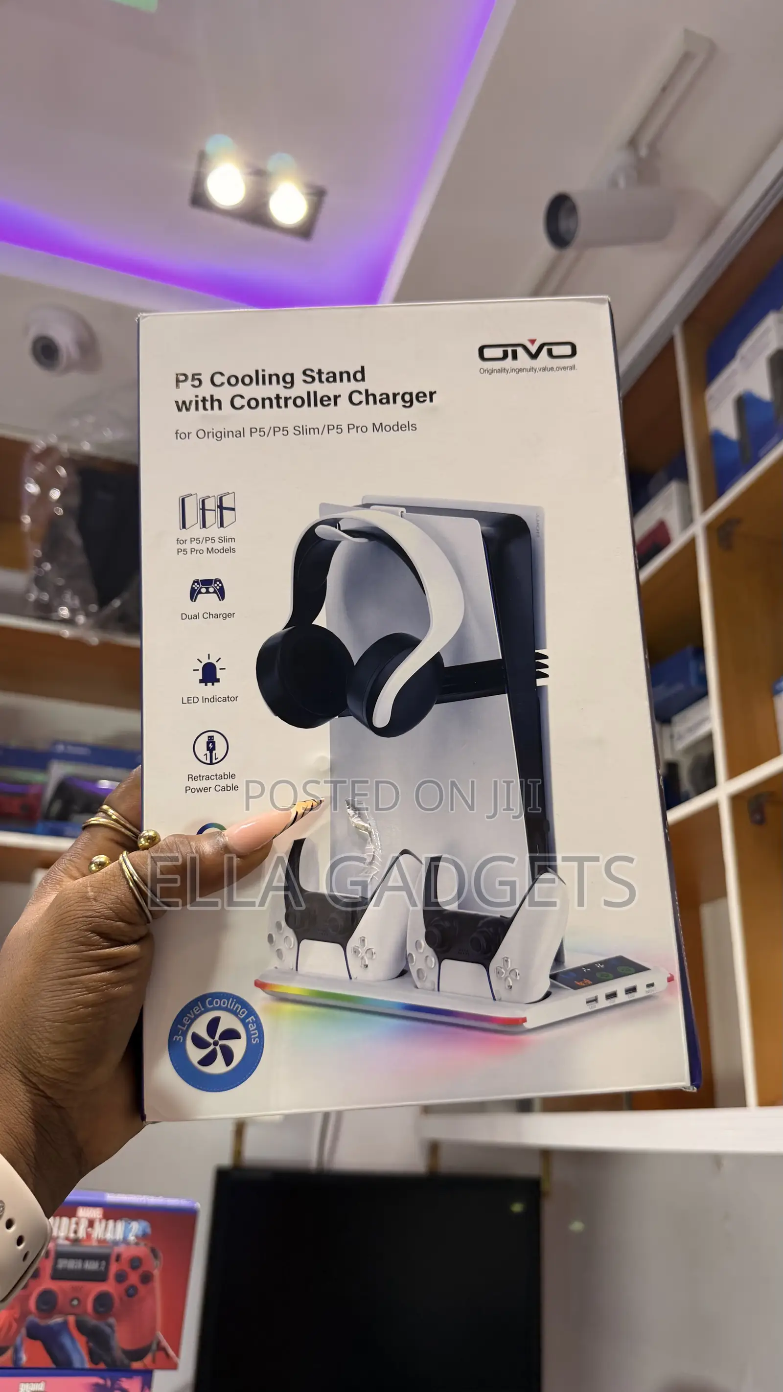Original Multifunctional Cooling Stand for Your Ps5