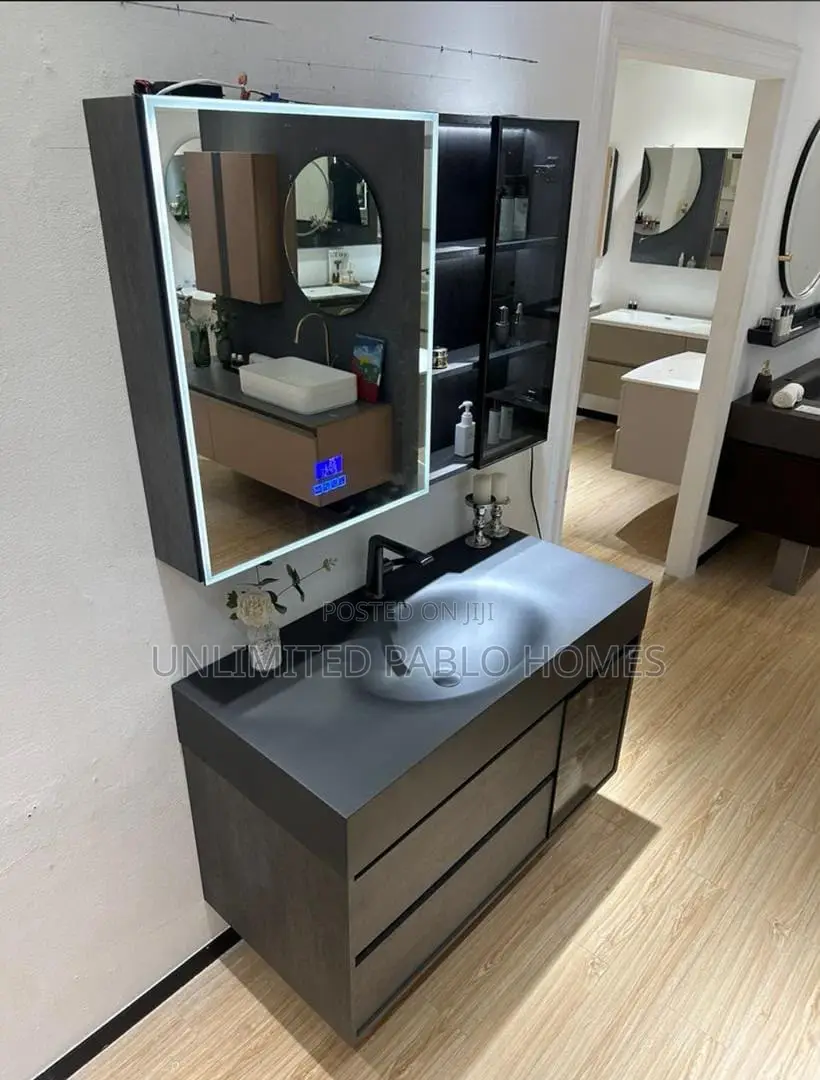 Luxury Bathroom With Smart LED Mirror Cabinet