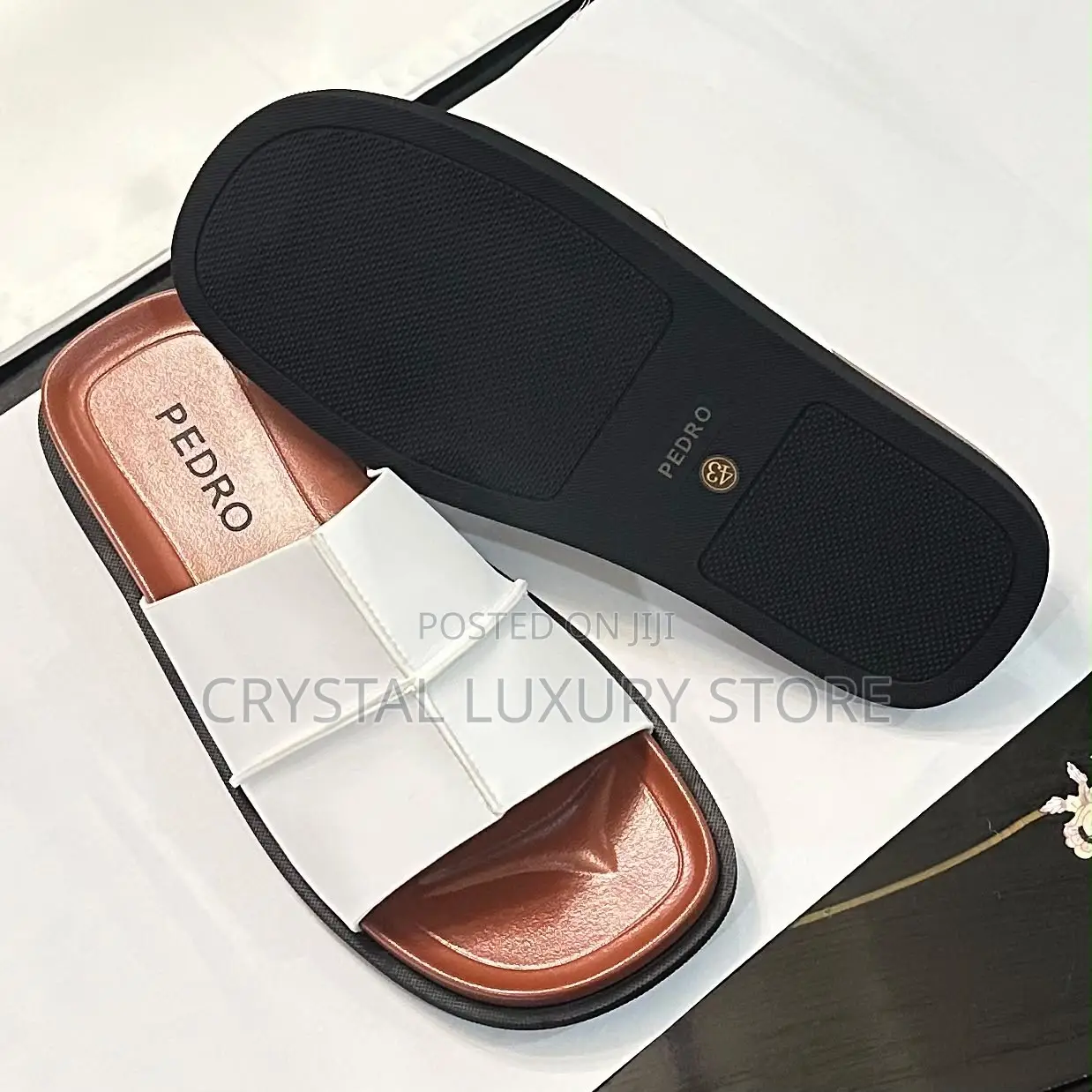 Pedro Quality Luxury Men Genuine Leather Pams