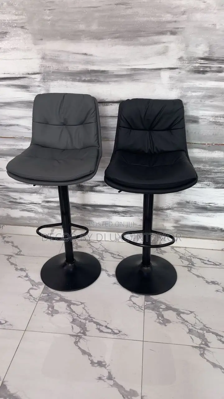 Luxury Leather Adjustable Bar Chair