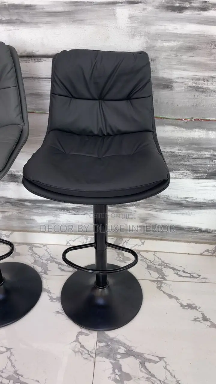 Luxury Leather Adjustable Bar Chair