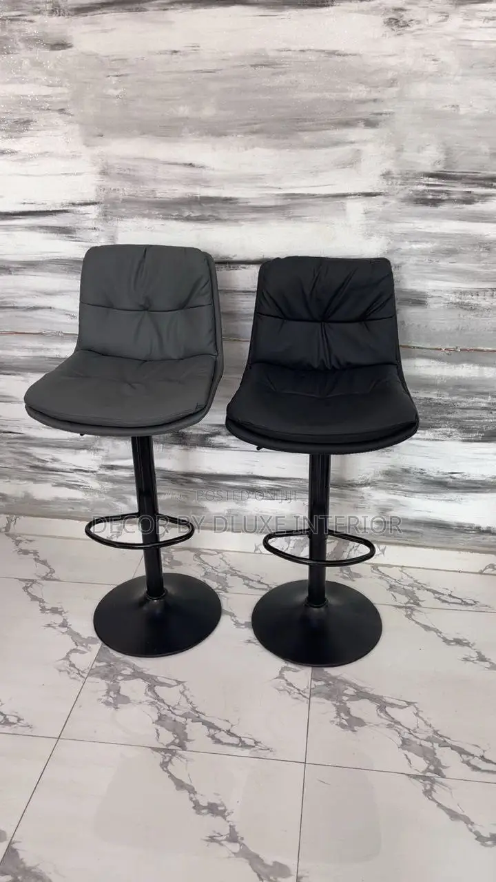 Luxury Leather Adjustable Bar Chair