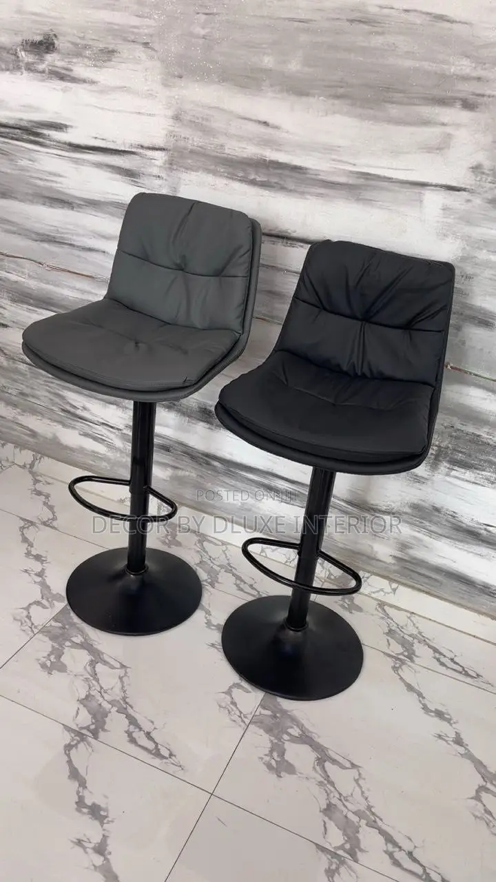 Luxury Leather Adjustable Bar Chair