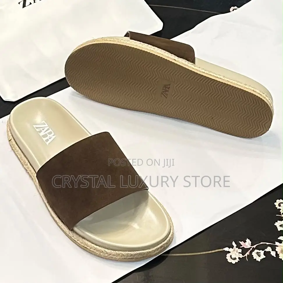 Zara Quality Luxury Men Genuine Leather Pams