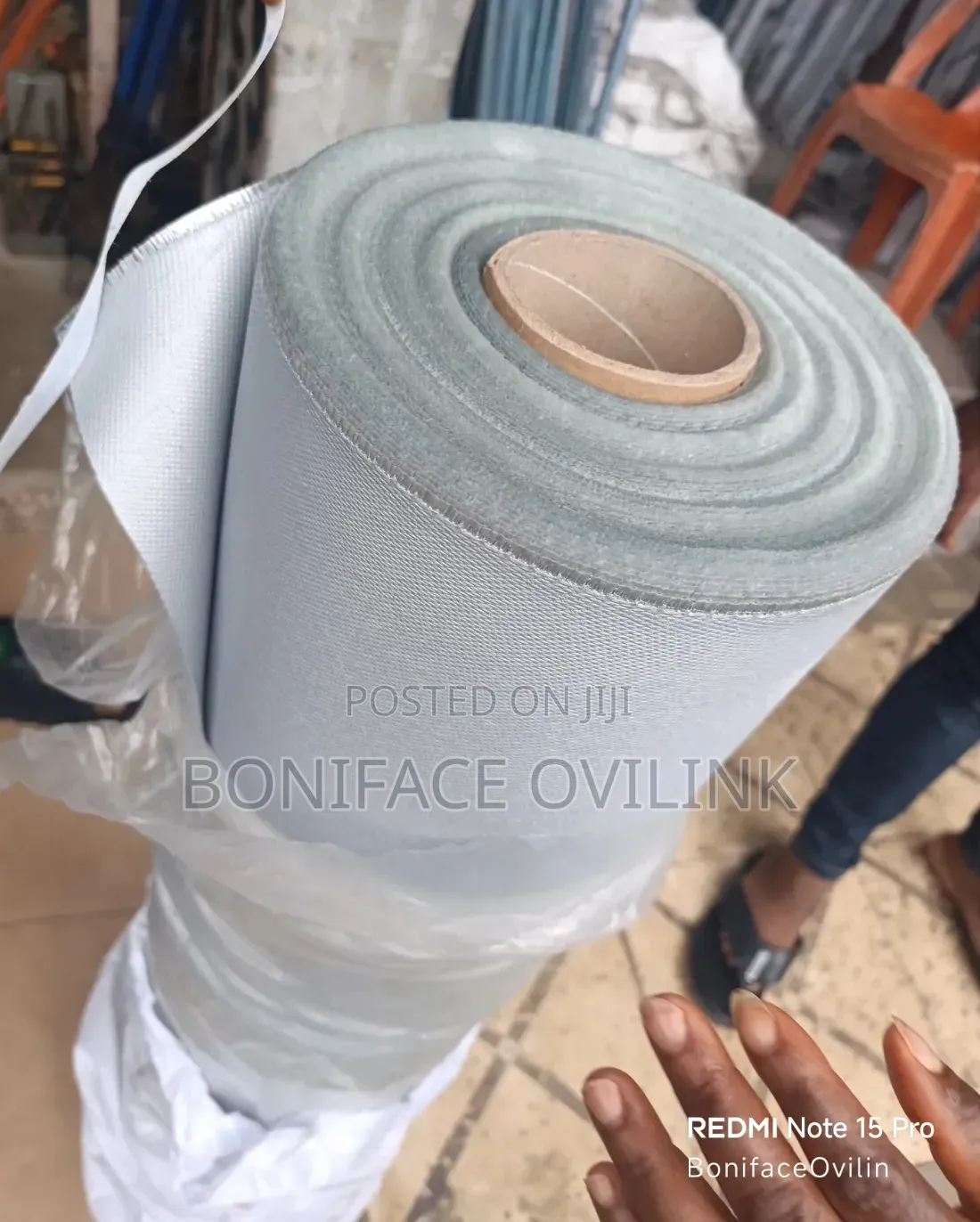 Coated Fire Blanket 1Meter H/0.8mm T/50m L(Silicone, PU,Graphite)