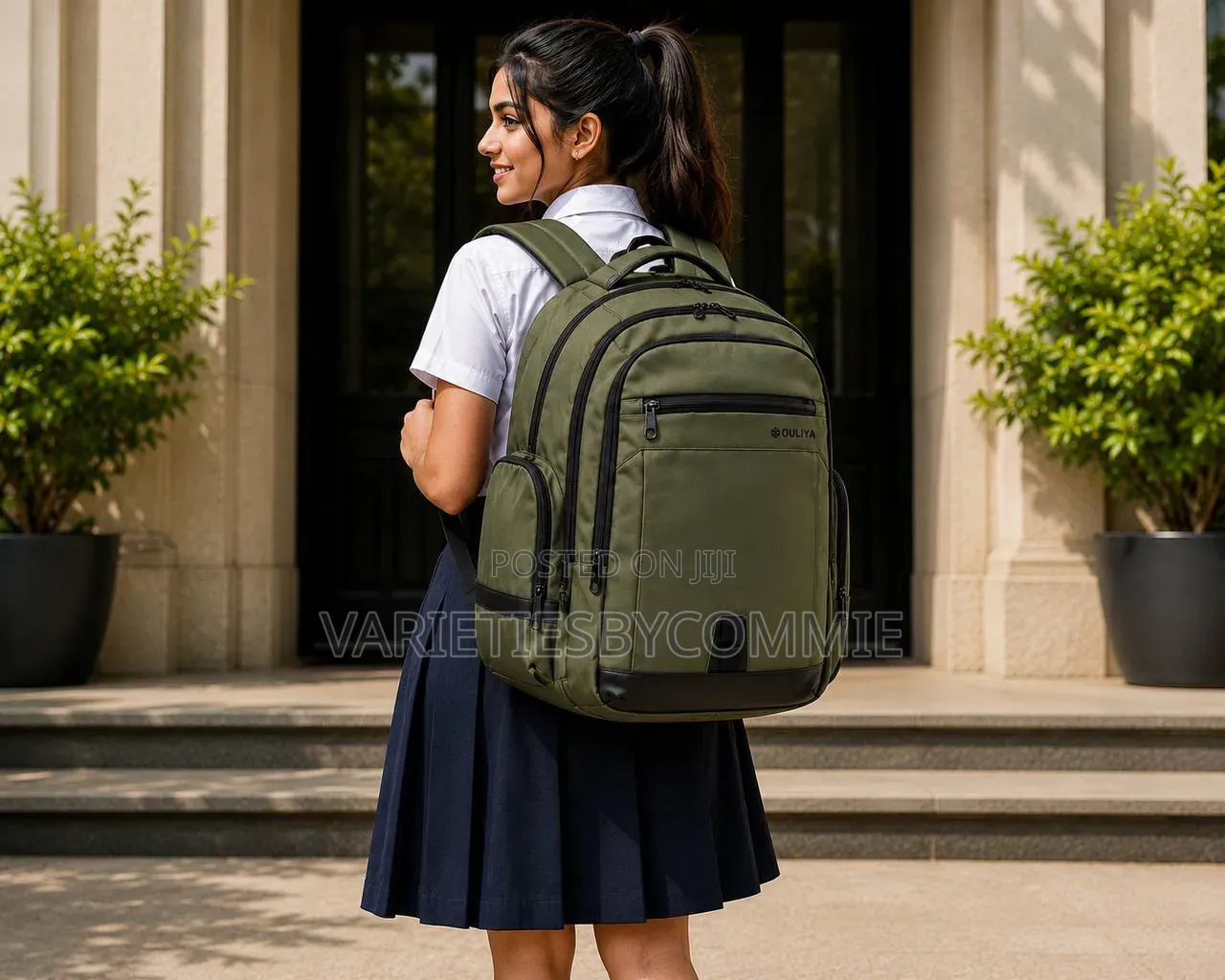 Ouliya High-Quality Waterproof Oxford Laptop, School Travel Backpack