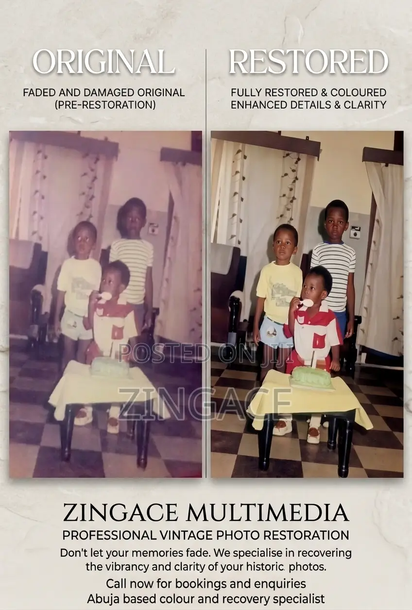 Professional Old Photo Restoration Colourisation | Editing