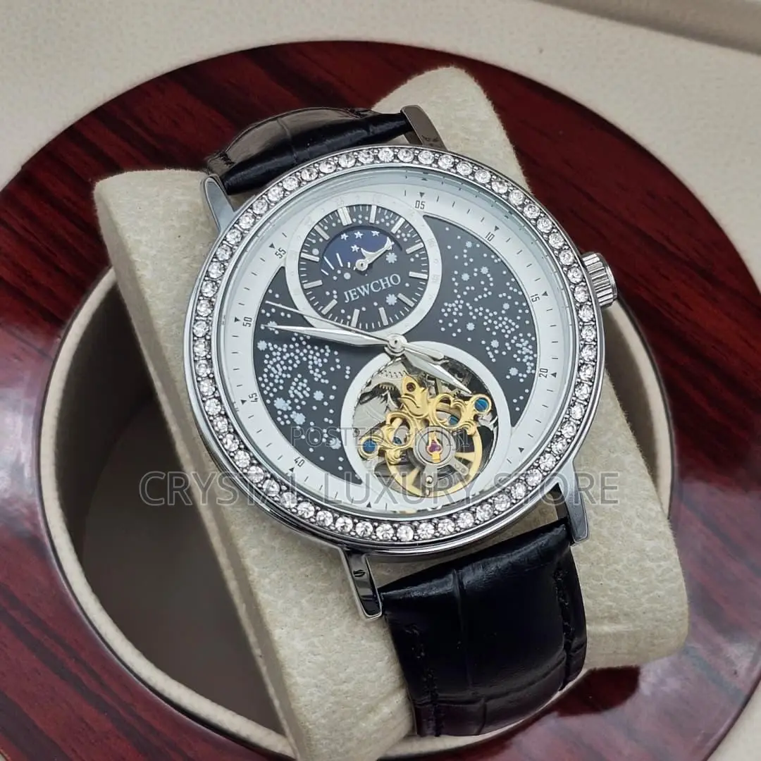 Jawcho Quality Luxury Men Automatic Engine Wristwatch