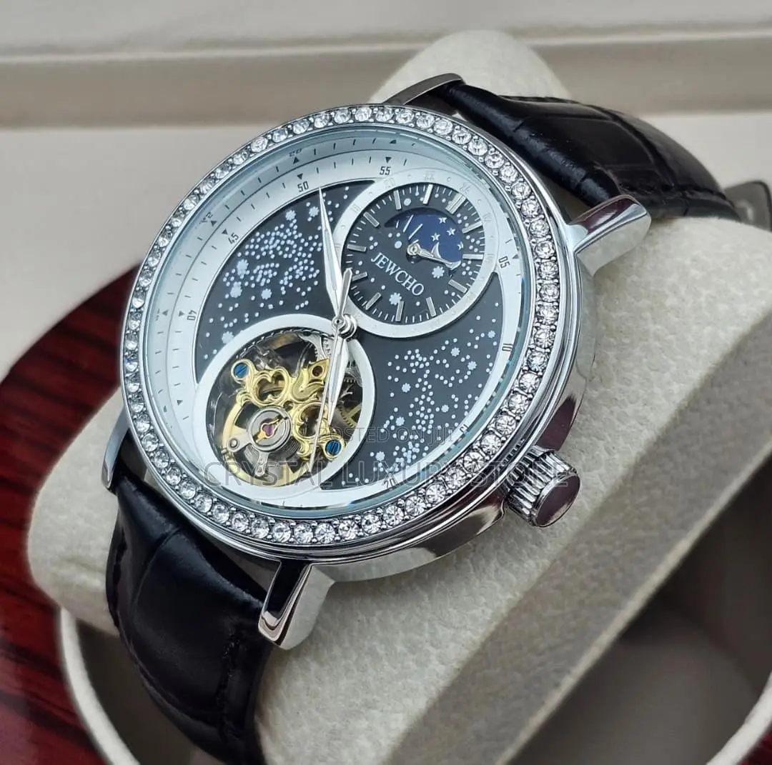 Jawcho Quality Luxury Men Automatic Engine Wristwatch