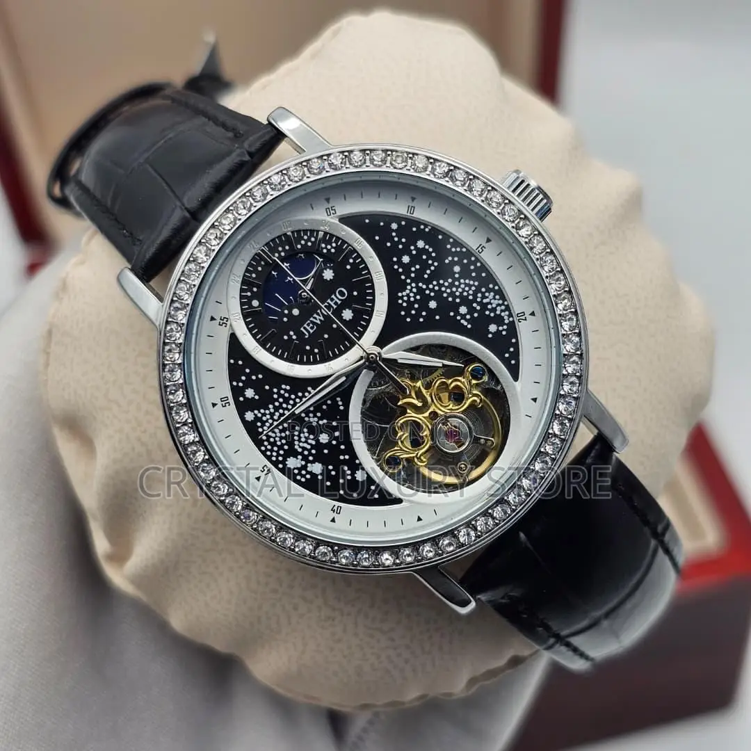 Jawcho Quality Luxury Men Automatic Engine Wristwatch