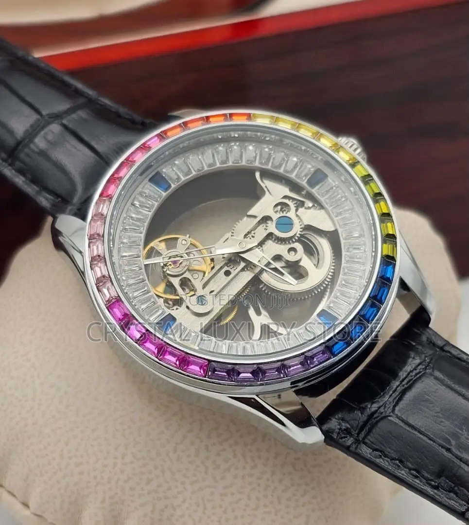 Jawcho Quality Luxury Men Automatic Engine Wristwatch